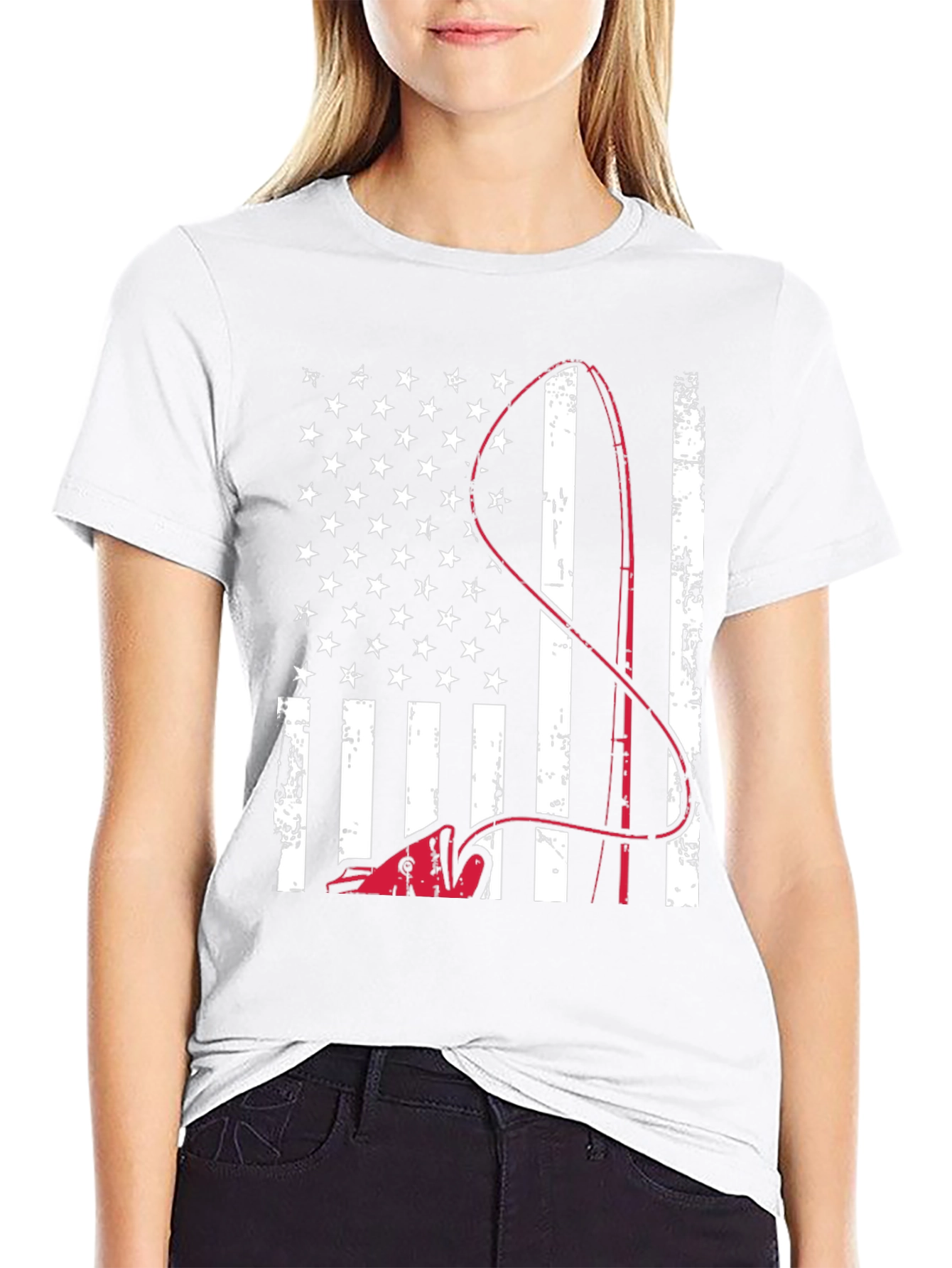 American Flag Fishing T-Shirt