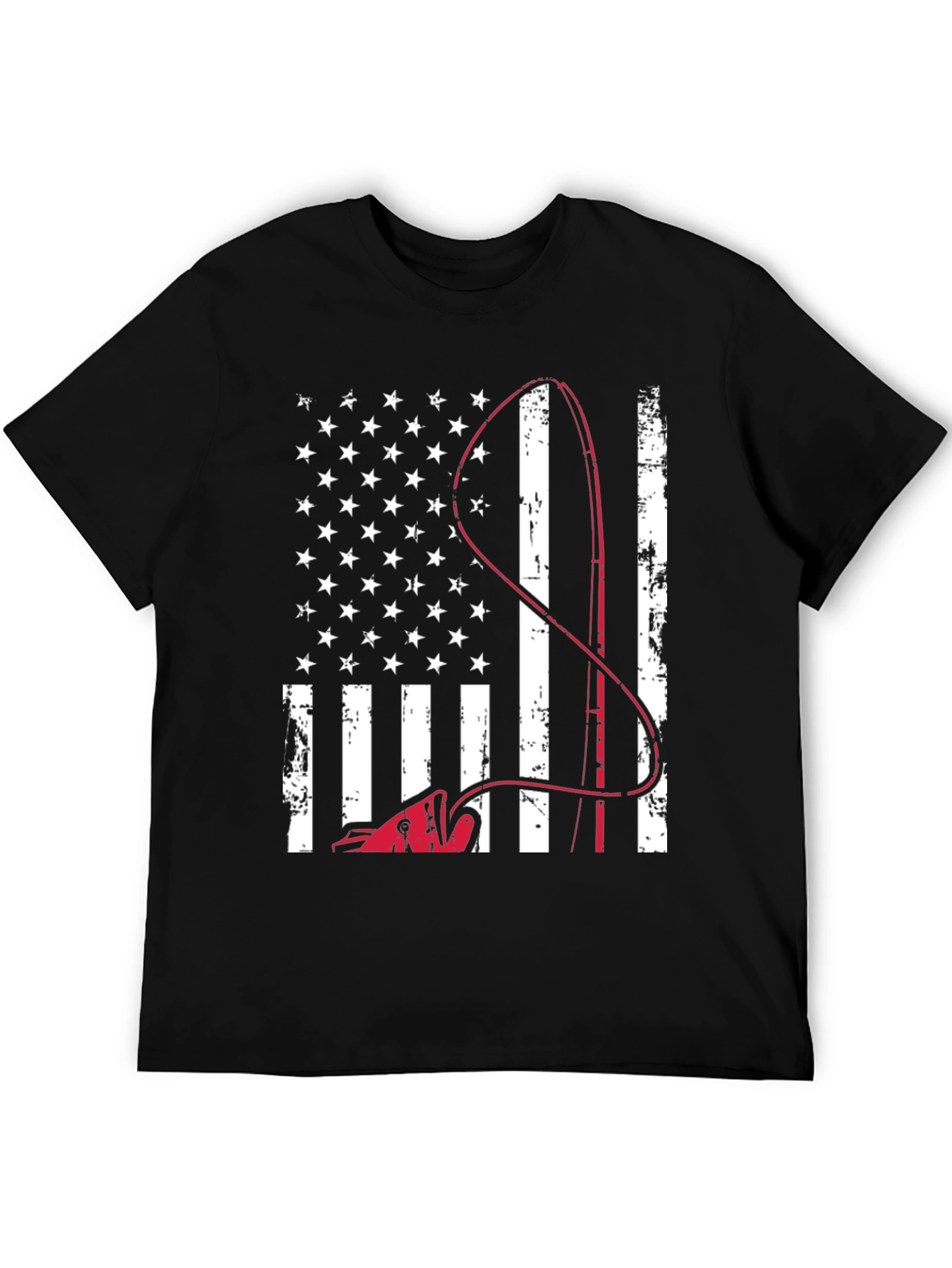 American Flag Fishing T-Shirt