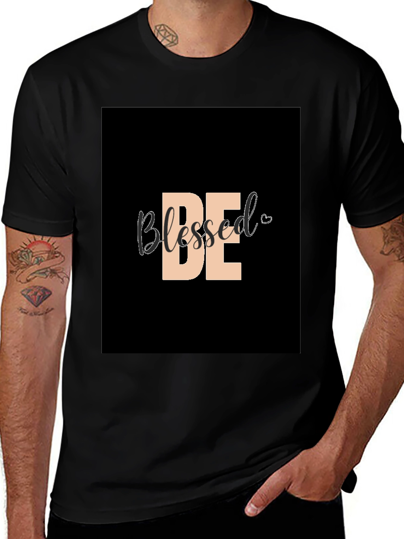 Be Blessed Graphic Tee - Stylish Black Shirt