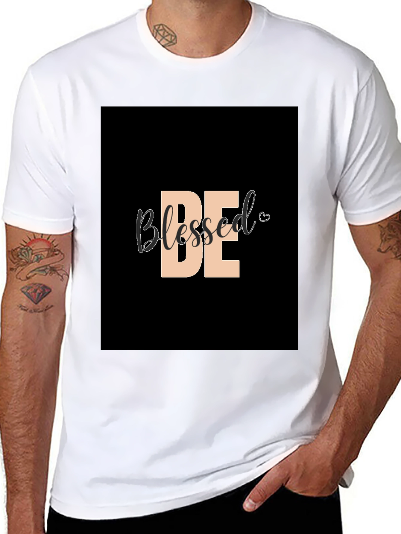 Be Blessed Graphic Tee - Stylish Black Shirt