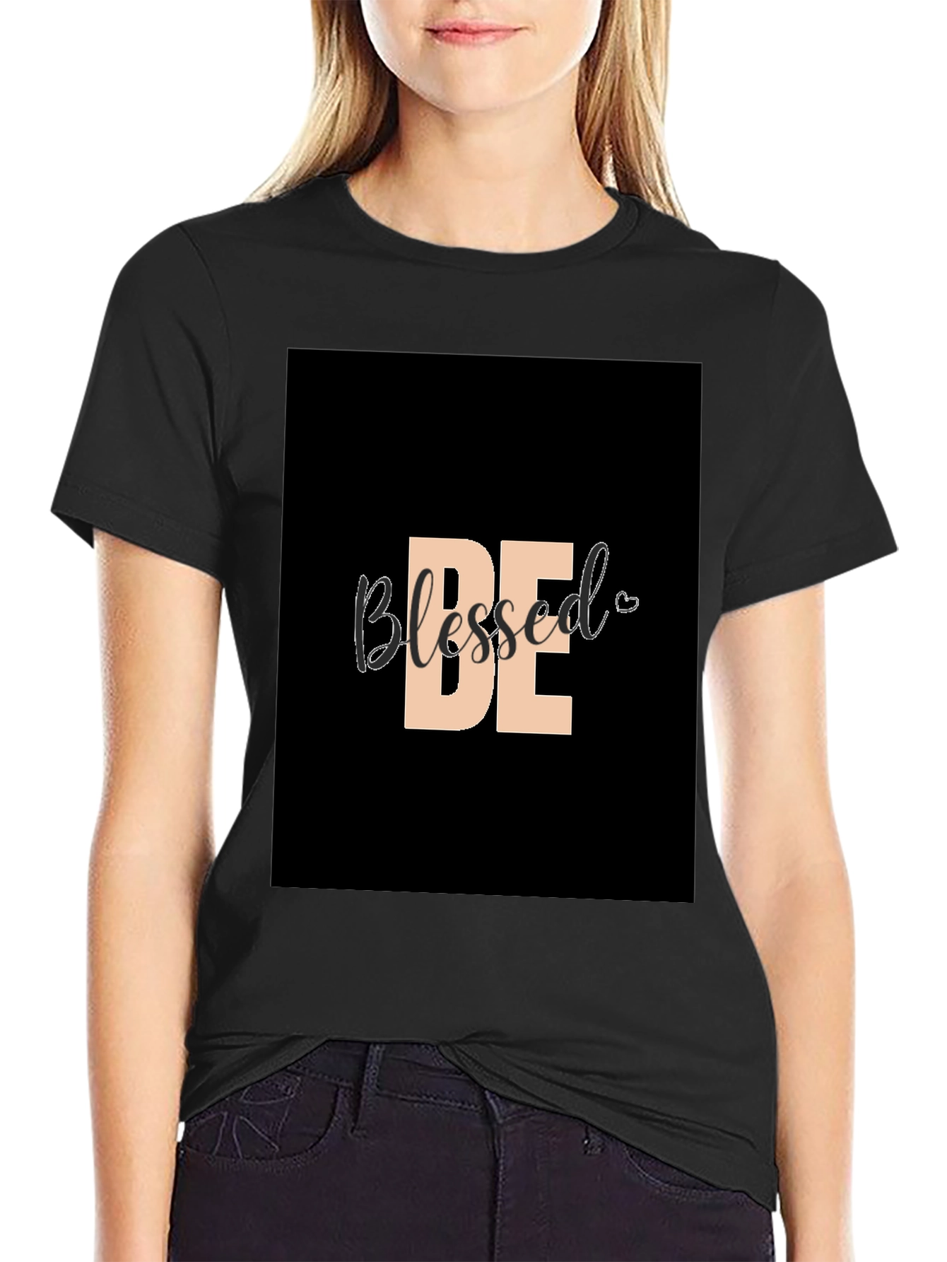 Be Blessed Graphic Tee - Stylish Black Shirt