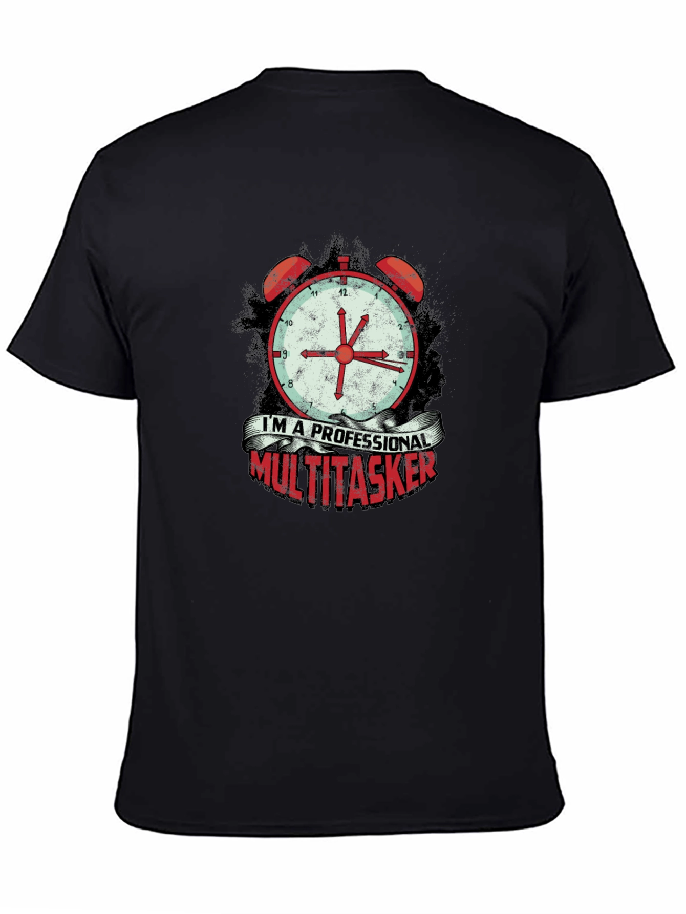 Professional Multitasker Alarm Clock Graphic Tee