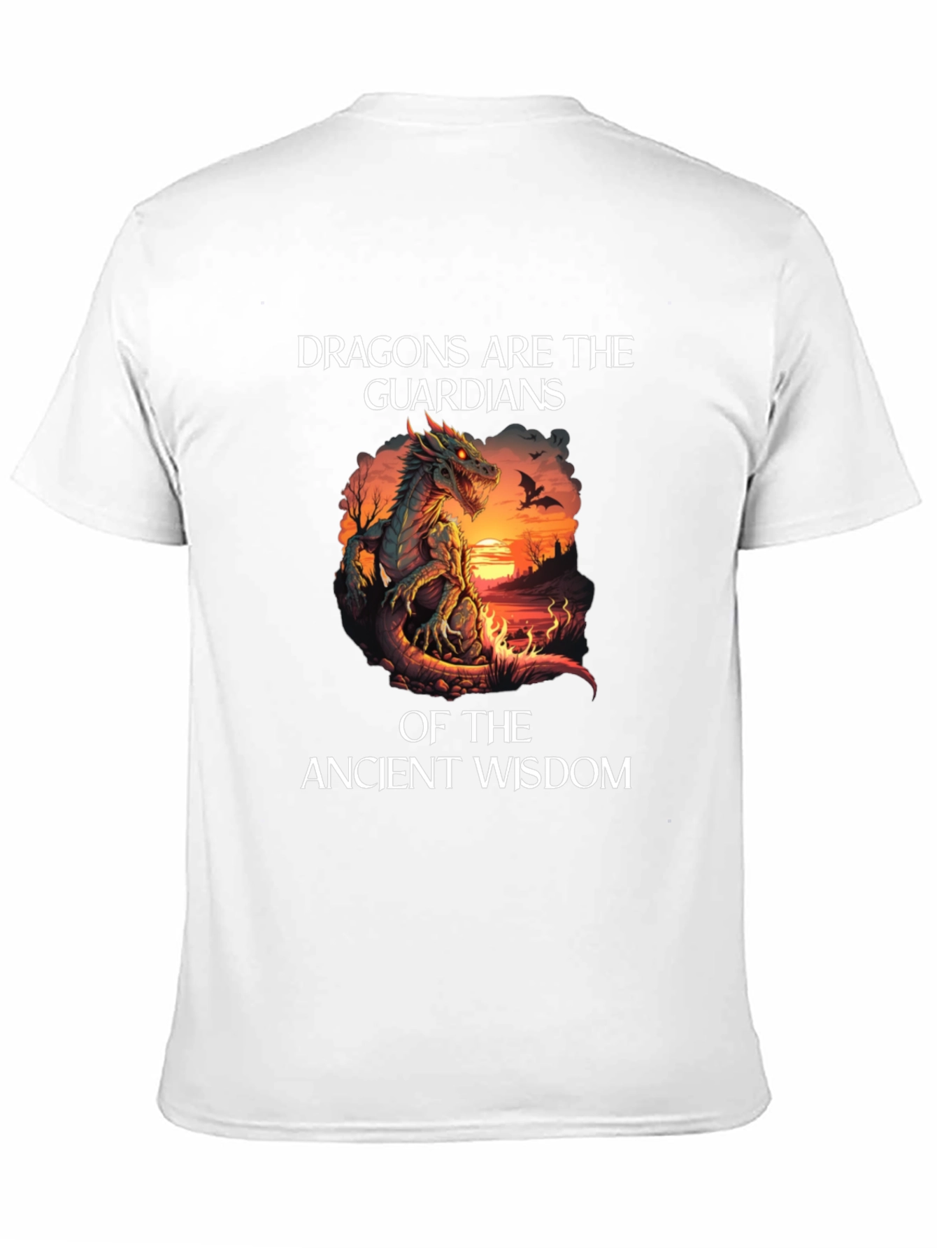 Dragon Guardians Graphic T-Shirt - Ancient Wisdom Tee
