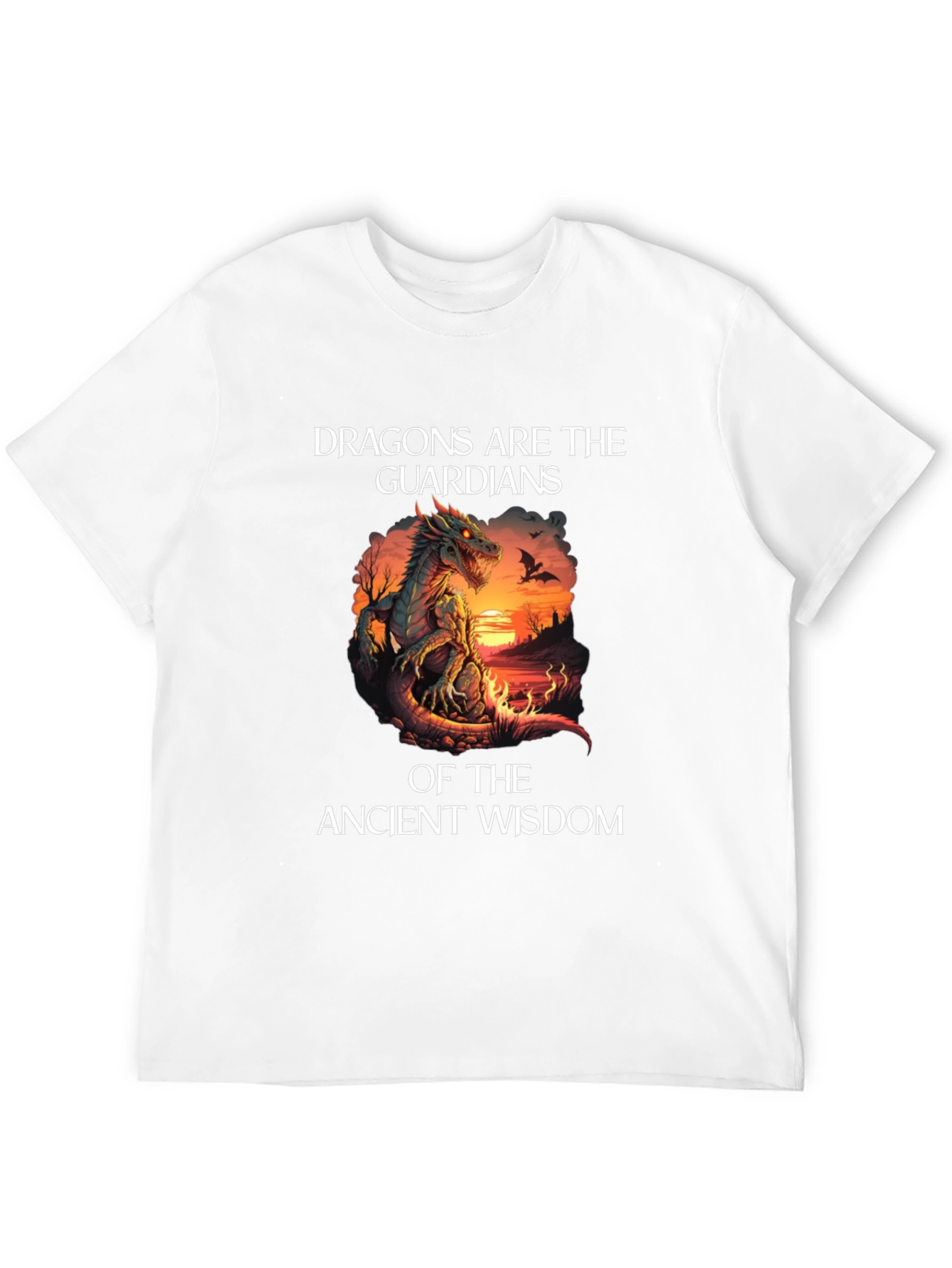 Dragon Guardians Graphic T-Shirt - Ancient Wisdom Tee