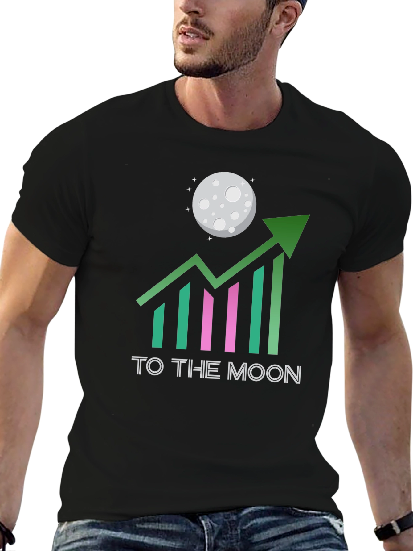To The Moon Graphic Tee - Crypto HODL