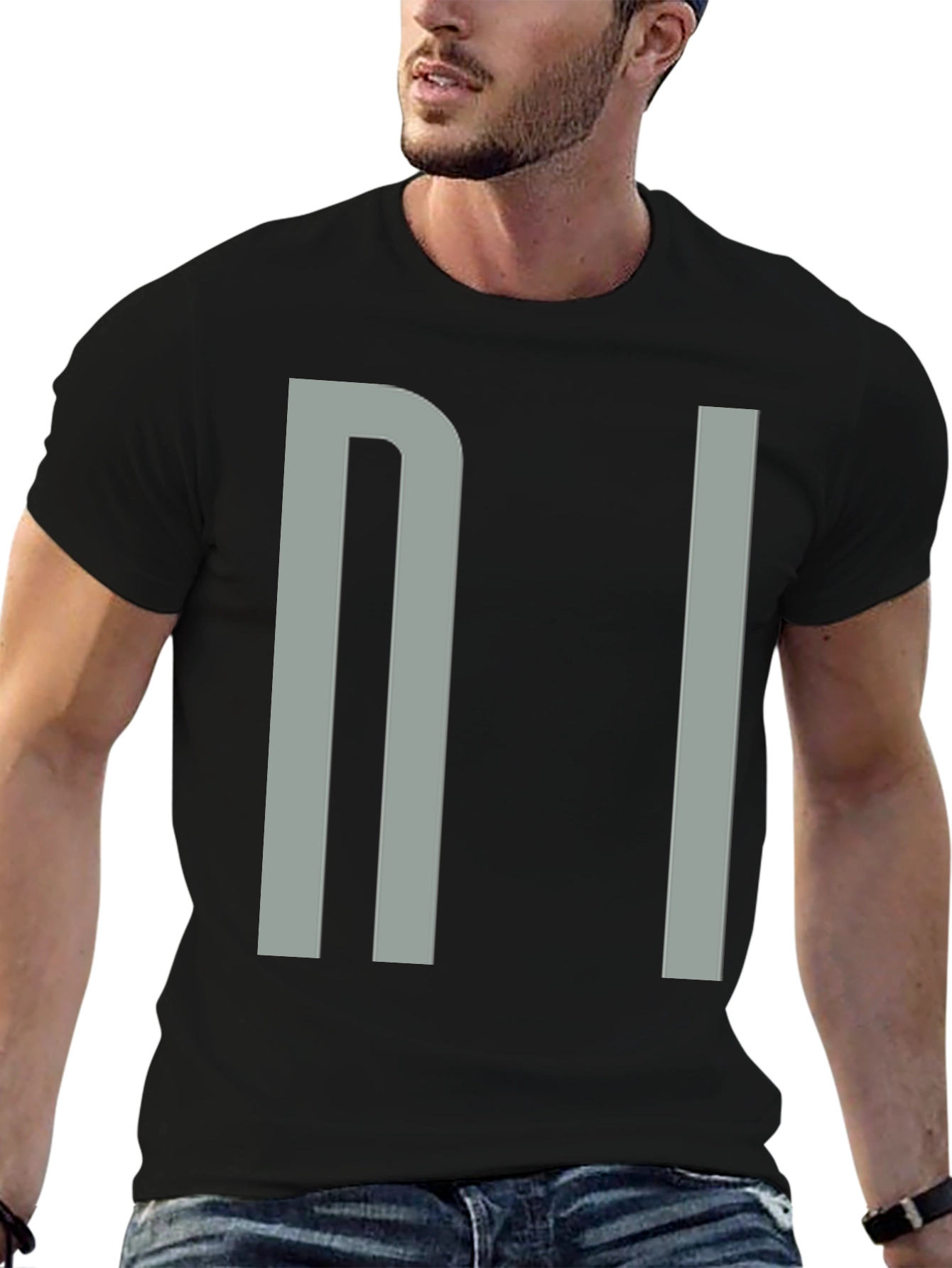 Minimalist NI Graphic Black T-Shirt