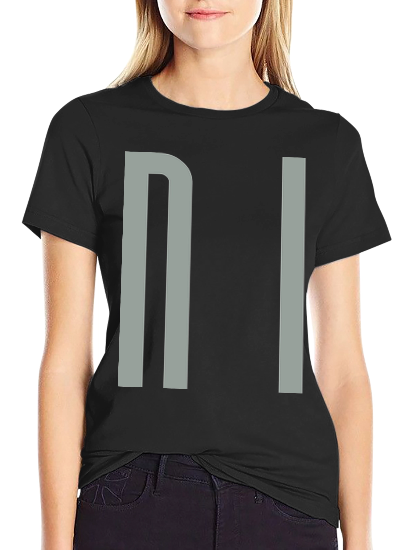Minimalist NI Graphic Black T-Shirt