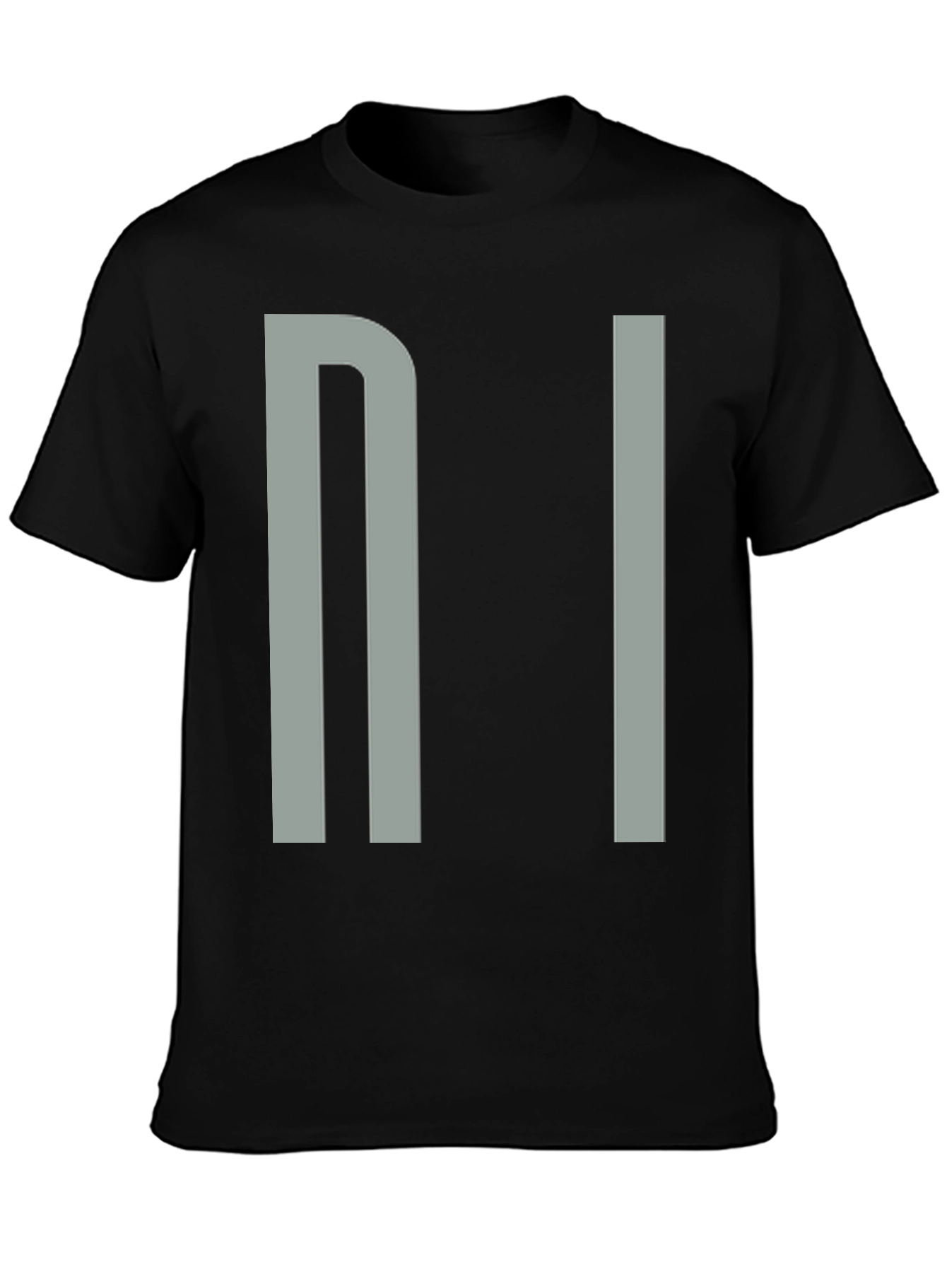 Minimalist NI Graphic Black T-Shirt