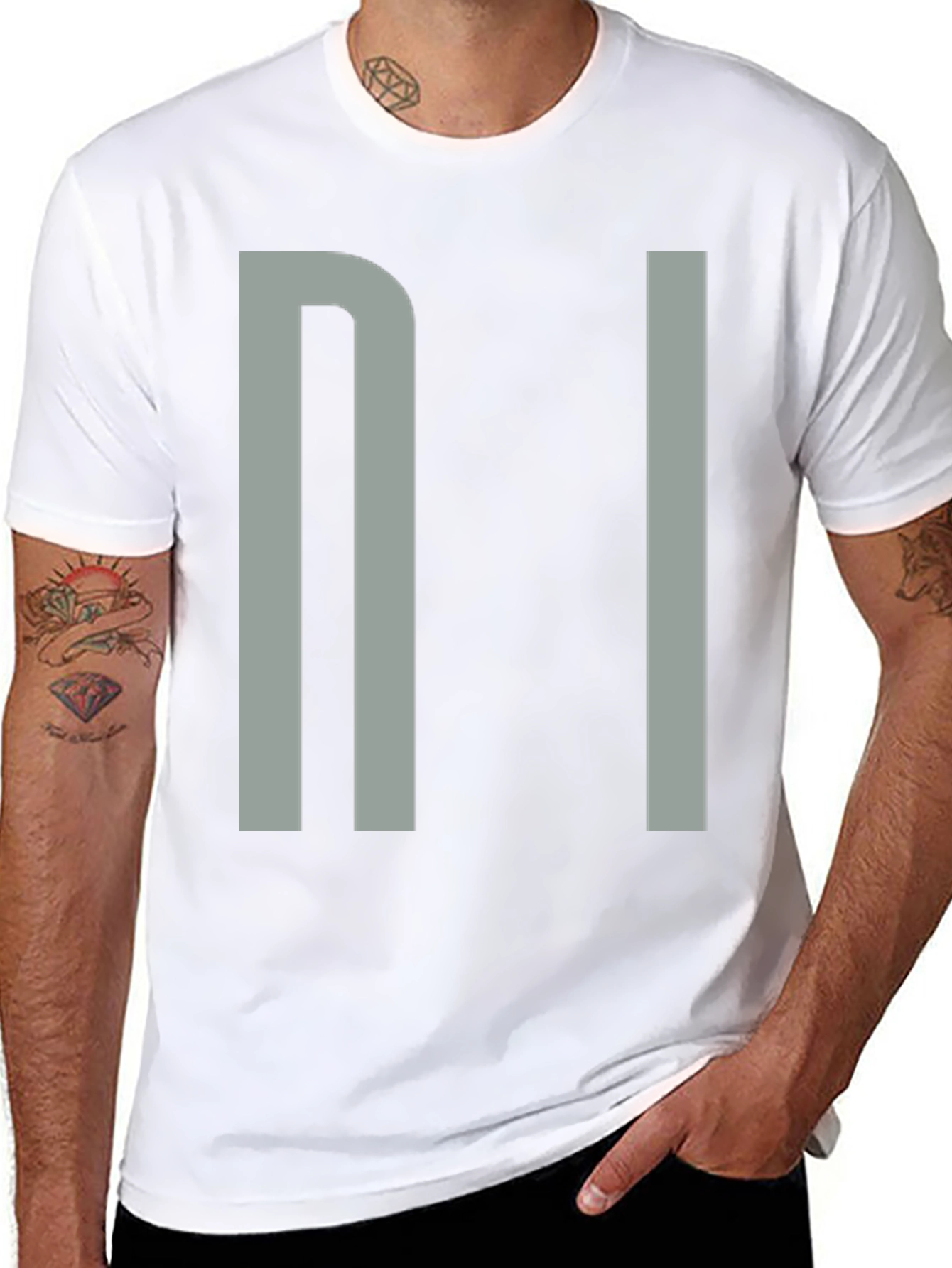 Minimalist NI Graphic Black T-Shirt