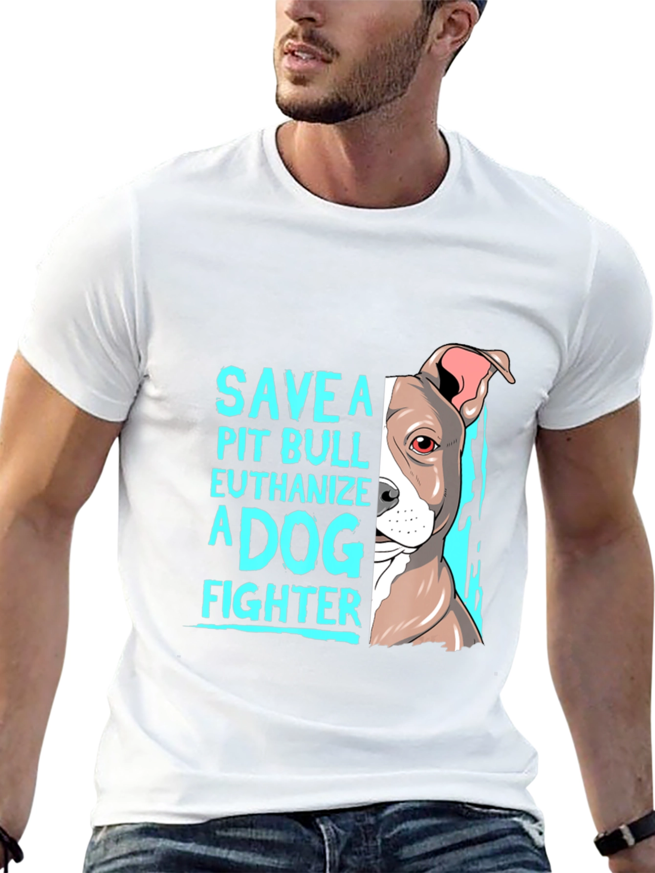 Save a Pit Bull T-Shirt Dog Lover Tee