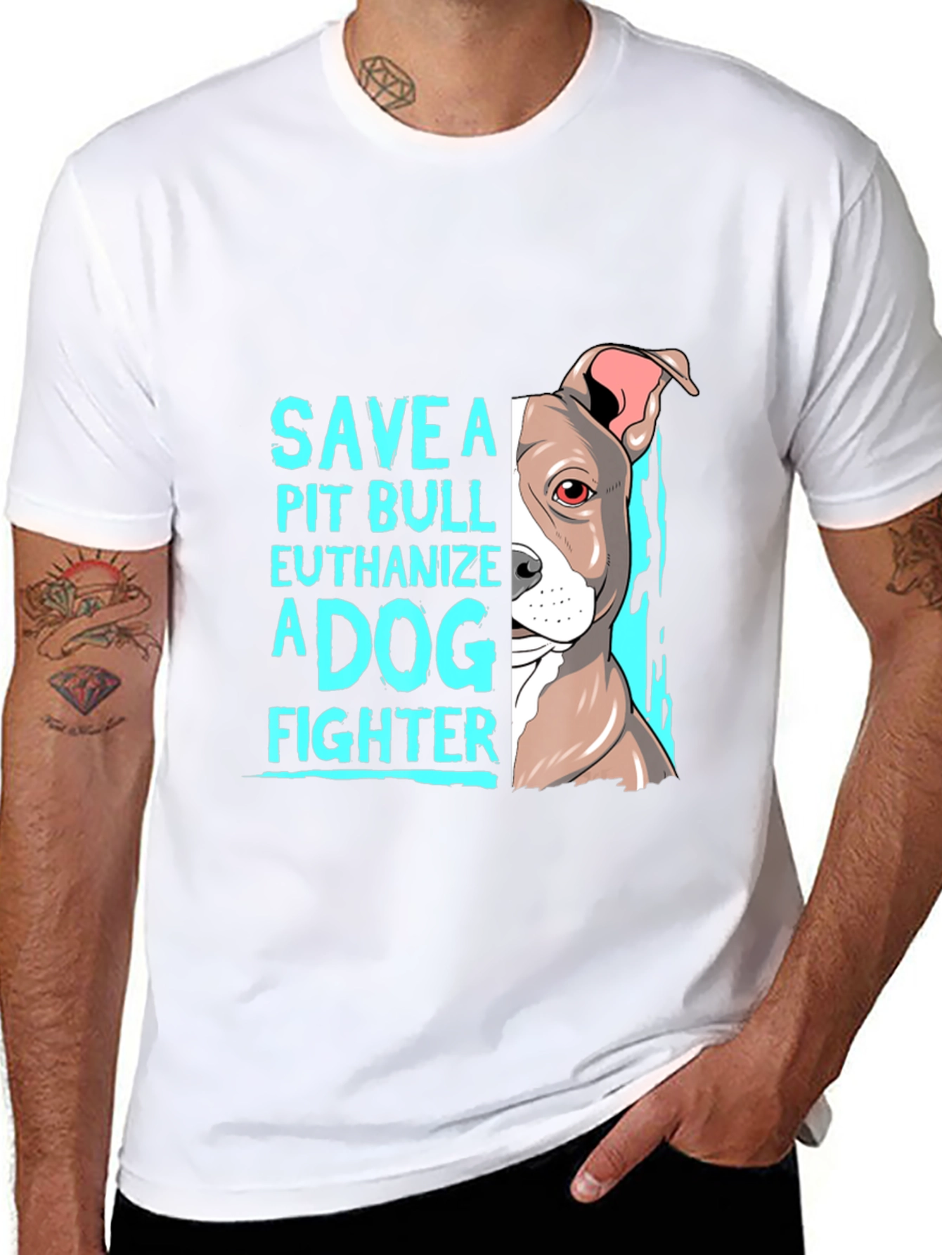 Save a Pit Bull T-Shirt Dog Lover Tee