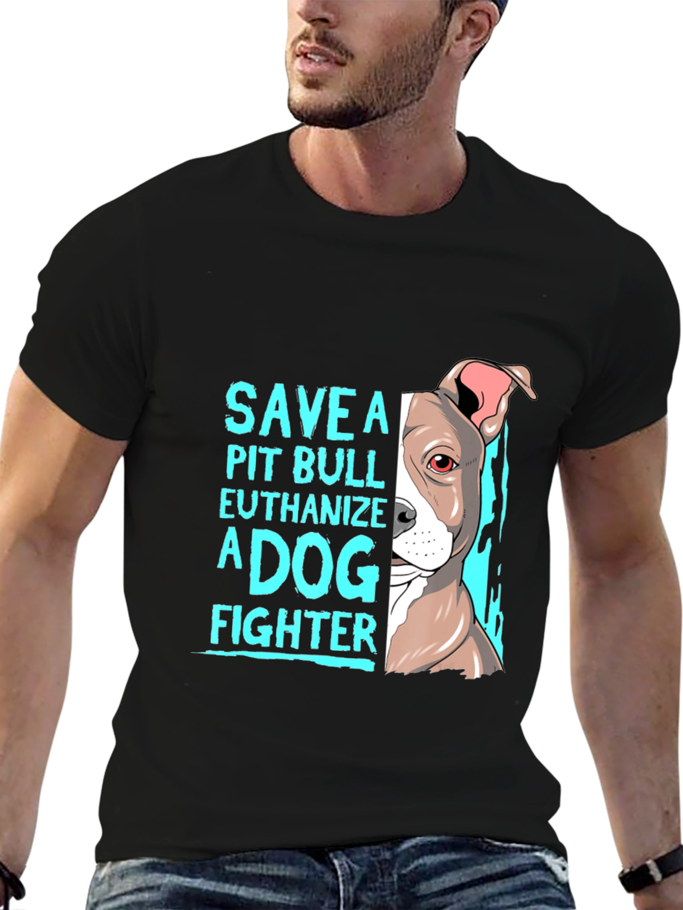 Save a Pit Bull T-Shirt Dog Lover Tee