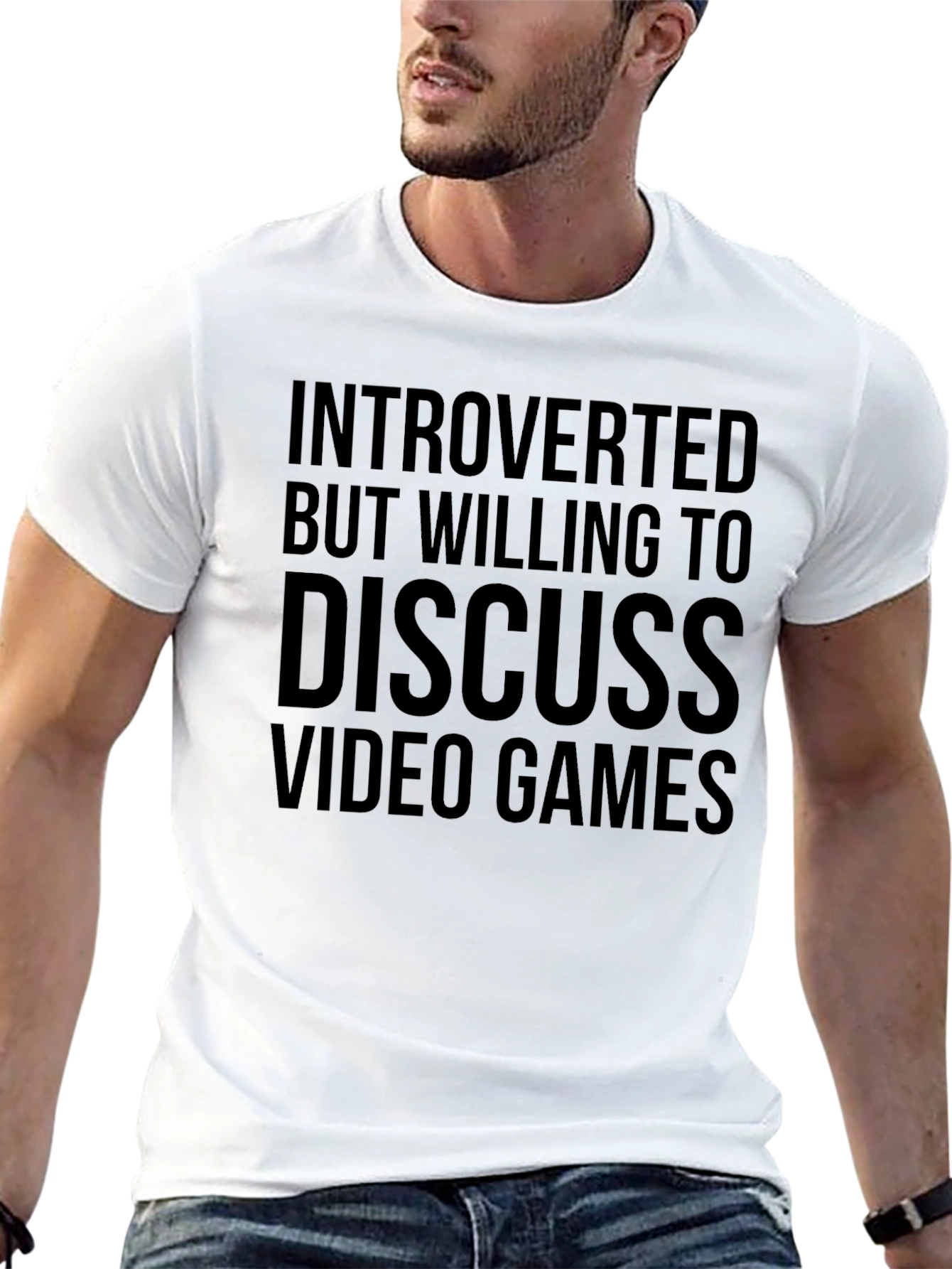 Introverted Gamer Tee - Discuss Video Games T-Shirt