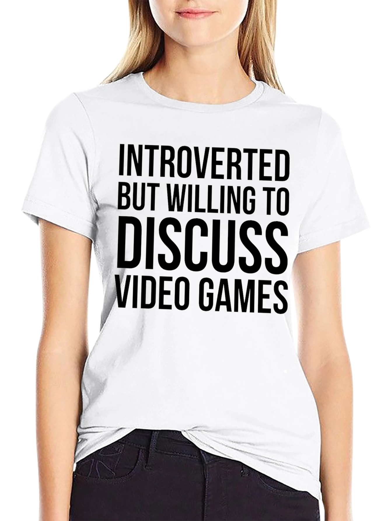 Introverted Gamer Tee - Discuss Video Games T-Shirt