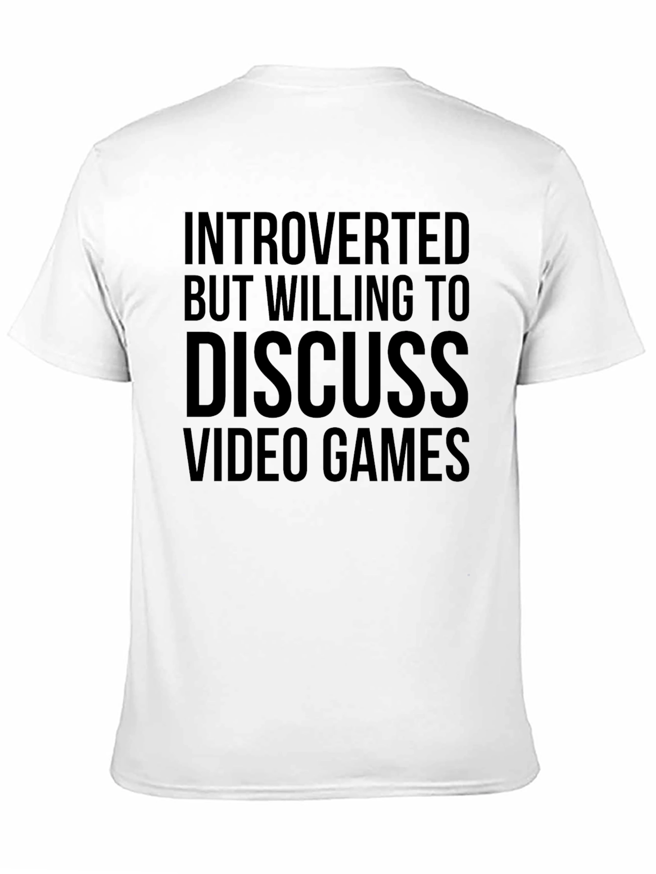 Introverted Gamer Tee - Discuss Video Games T-Shirt