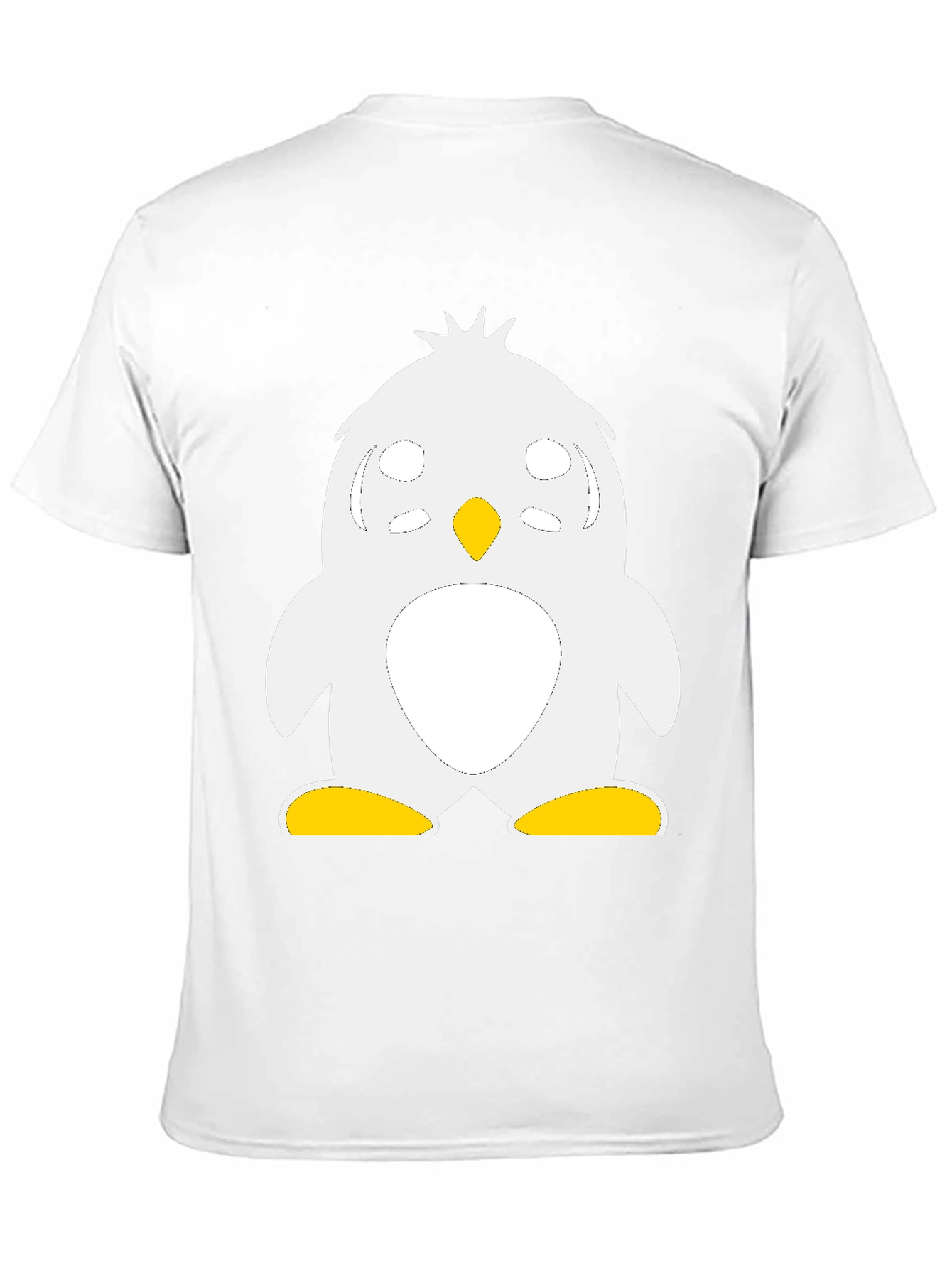 Cute Penguin Graphic Black T-Shirt