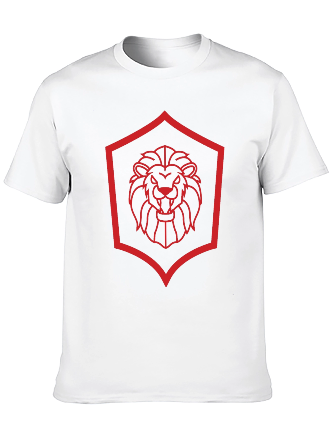 Lion Crest Graphic Tee - Modern Black T-Shirt