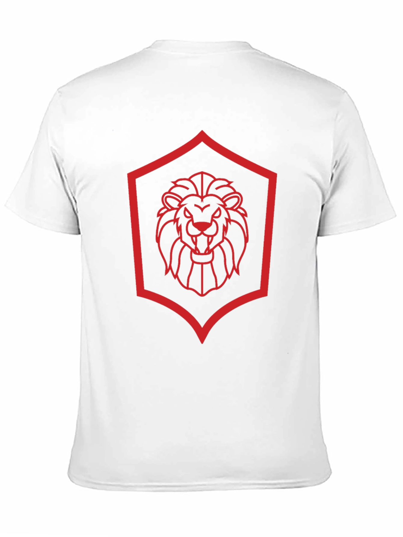 Lion Crest Graphic Tee - Modern Black T-Shirt