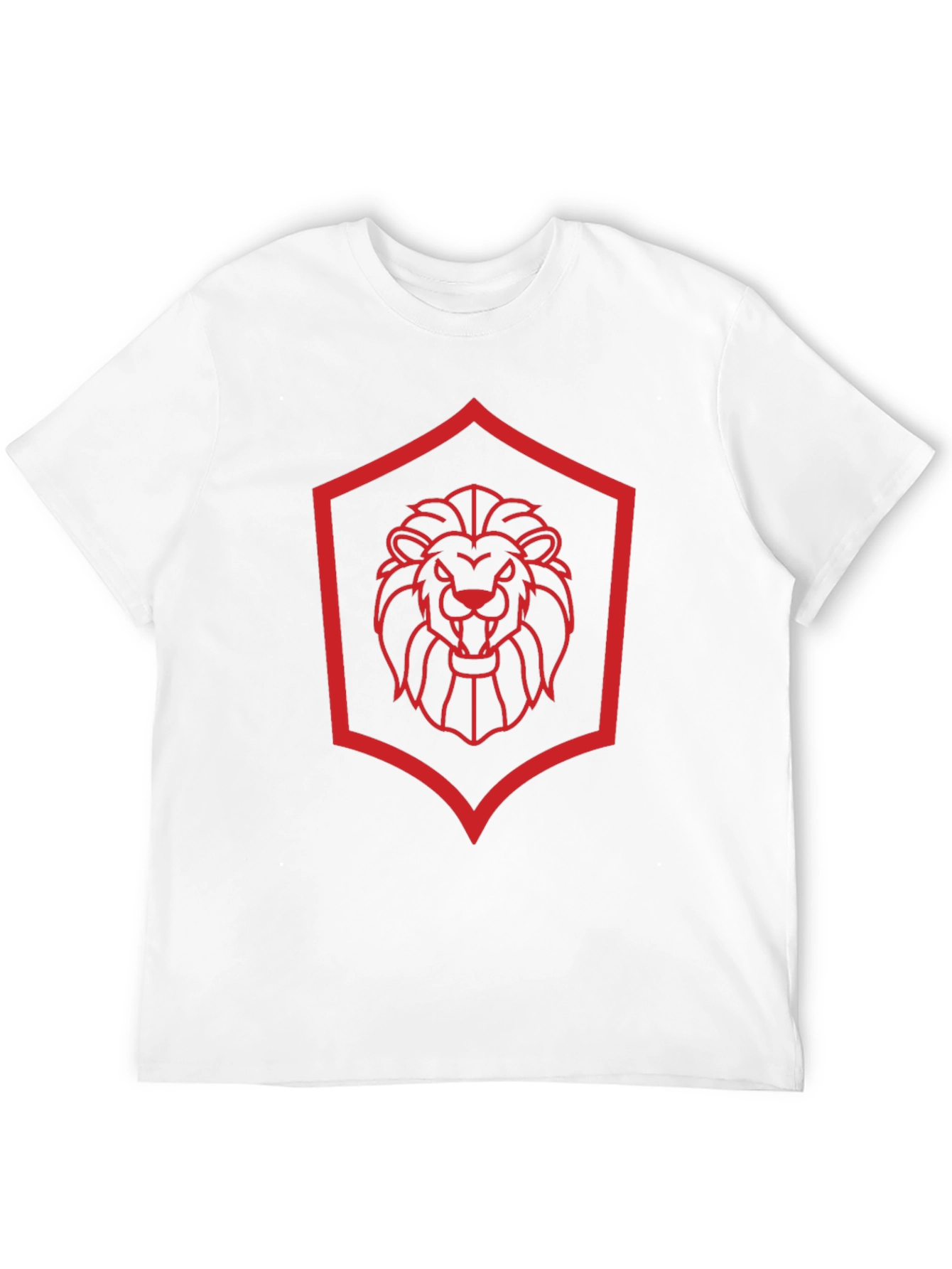 Lion Crest Graphic Tee - Modern Black T-Shirt