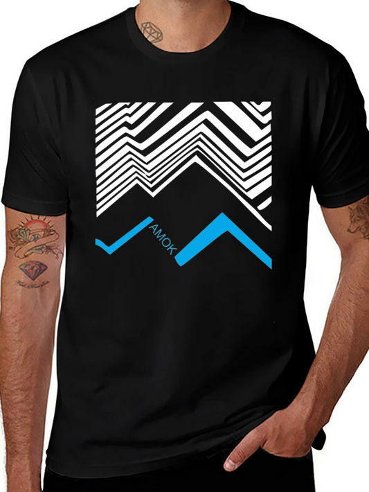 Abstract Graphic Tee - Black