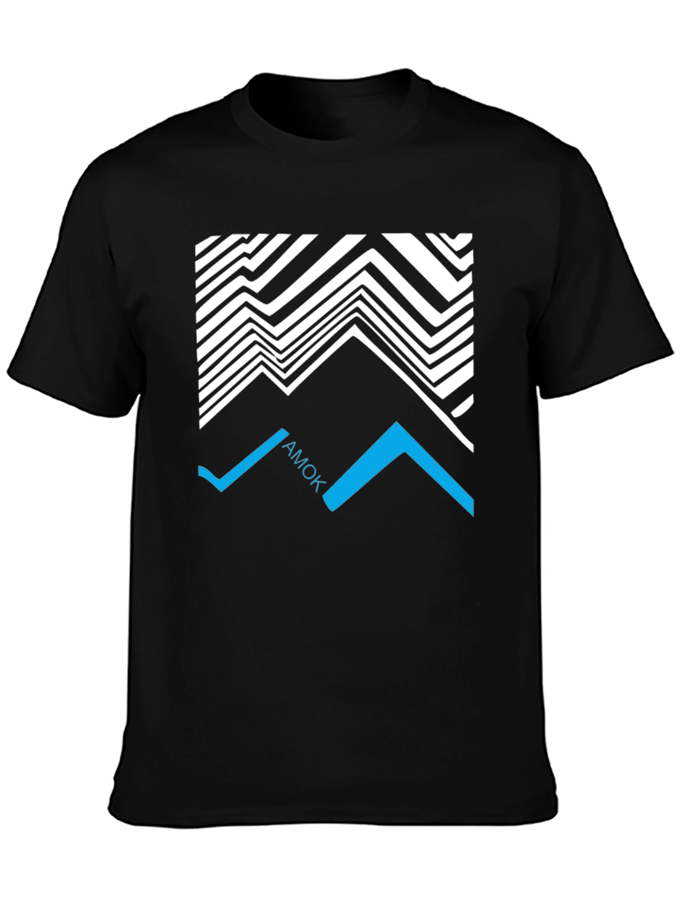 Abstract Graphic Tee - Black