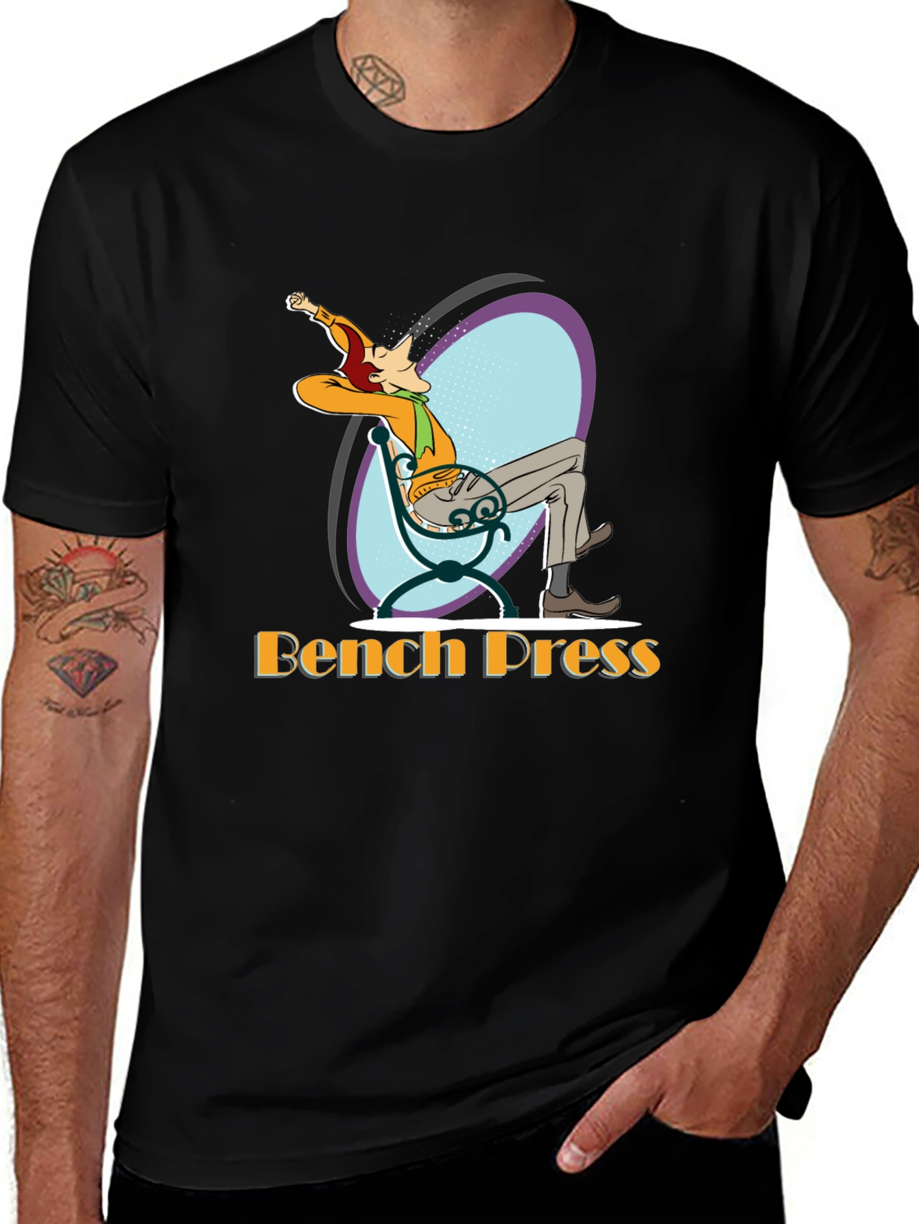 Bench Press Relaxed Graphic T-Shirt