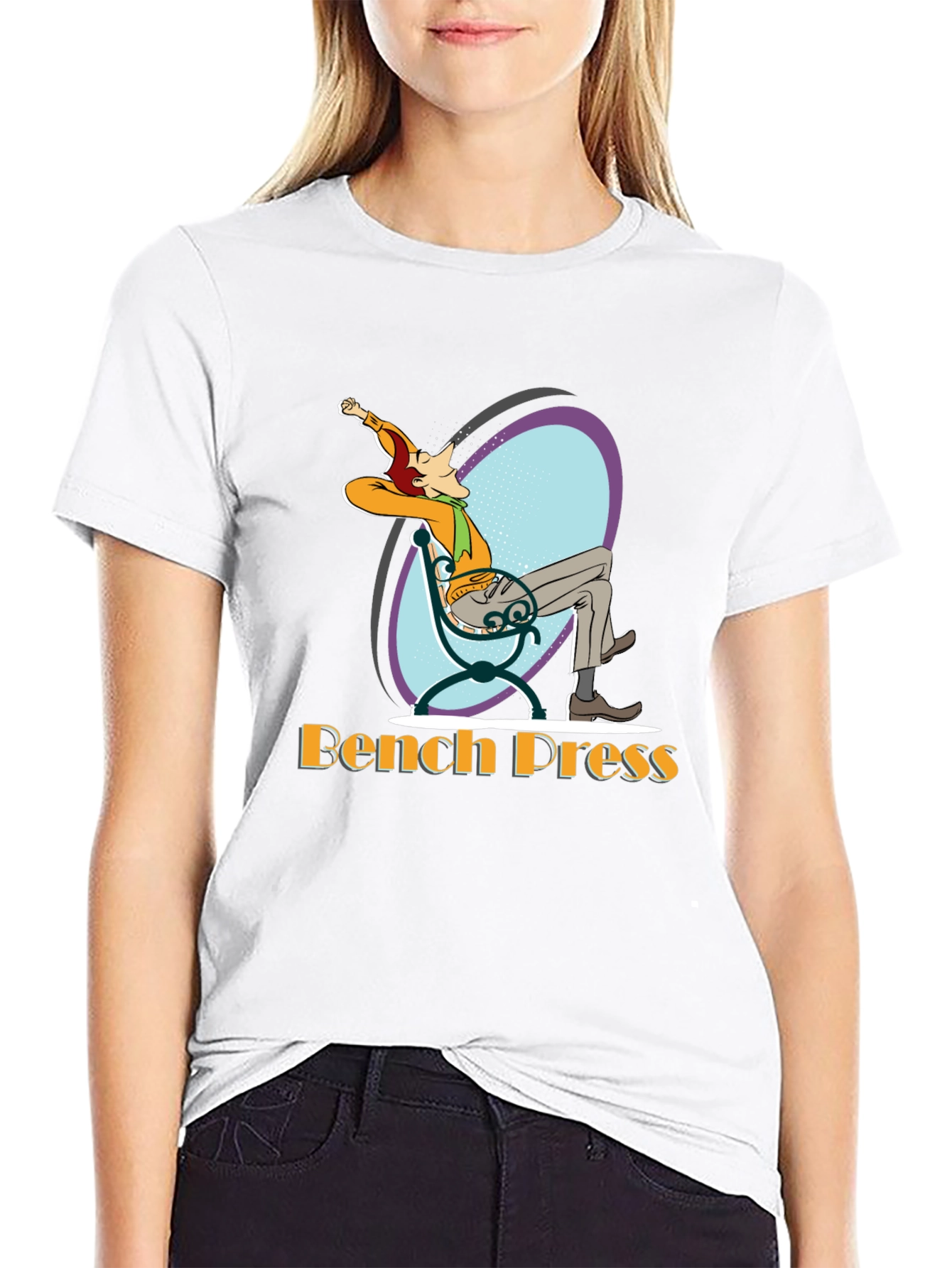 Bench Press Relaxed Graphic T-Shirt