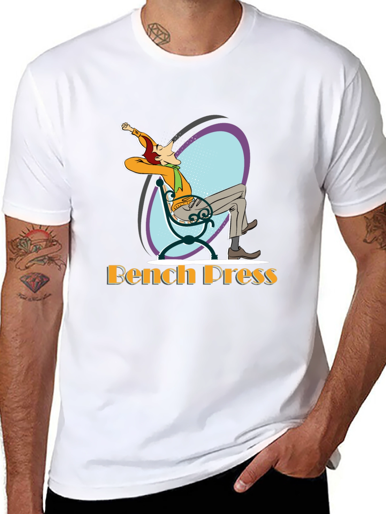 Bench Press Relaxed Graphic T-Shirt