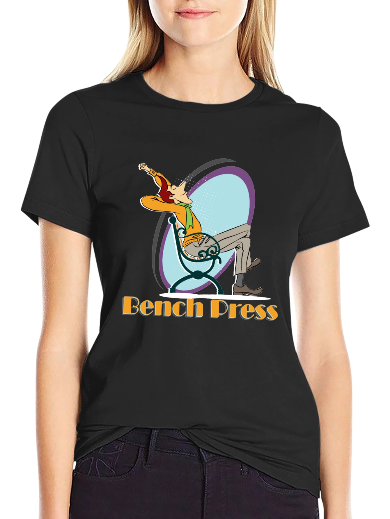 Bench Press Relaxed Graphic T-Shirt