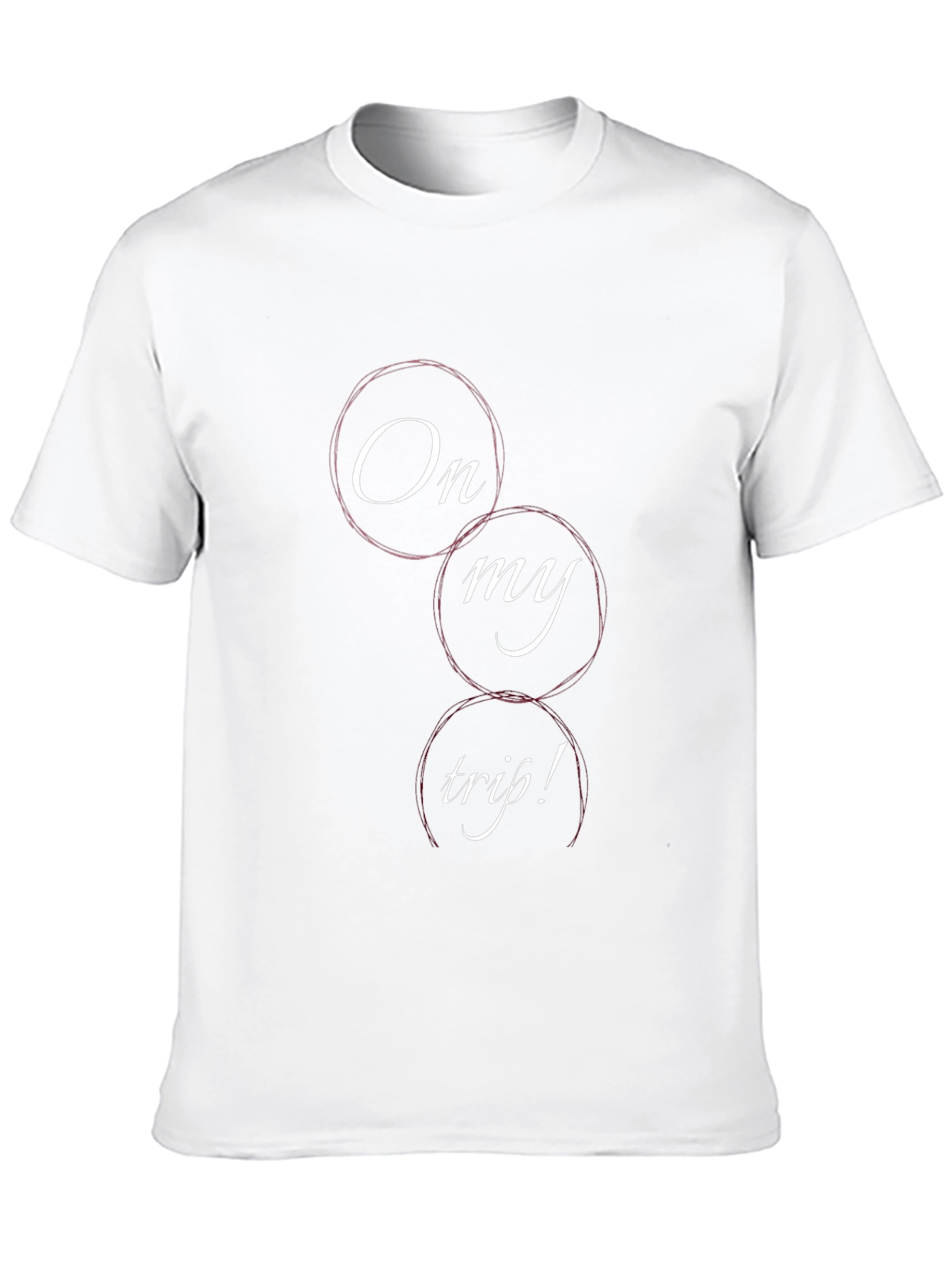 On My Trip Graphic Tee - Black Cotton Blend