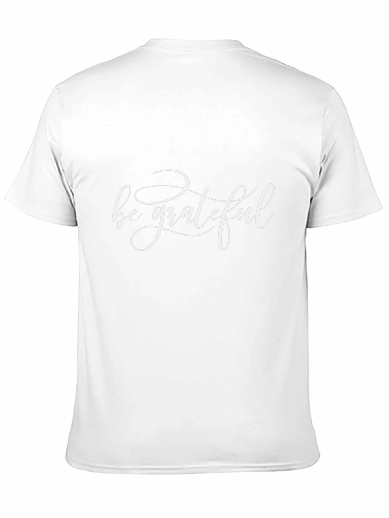 Be Grateful Graphic Tee - Black Cotton Blend