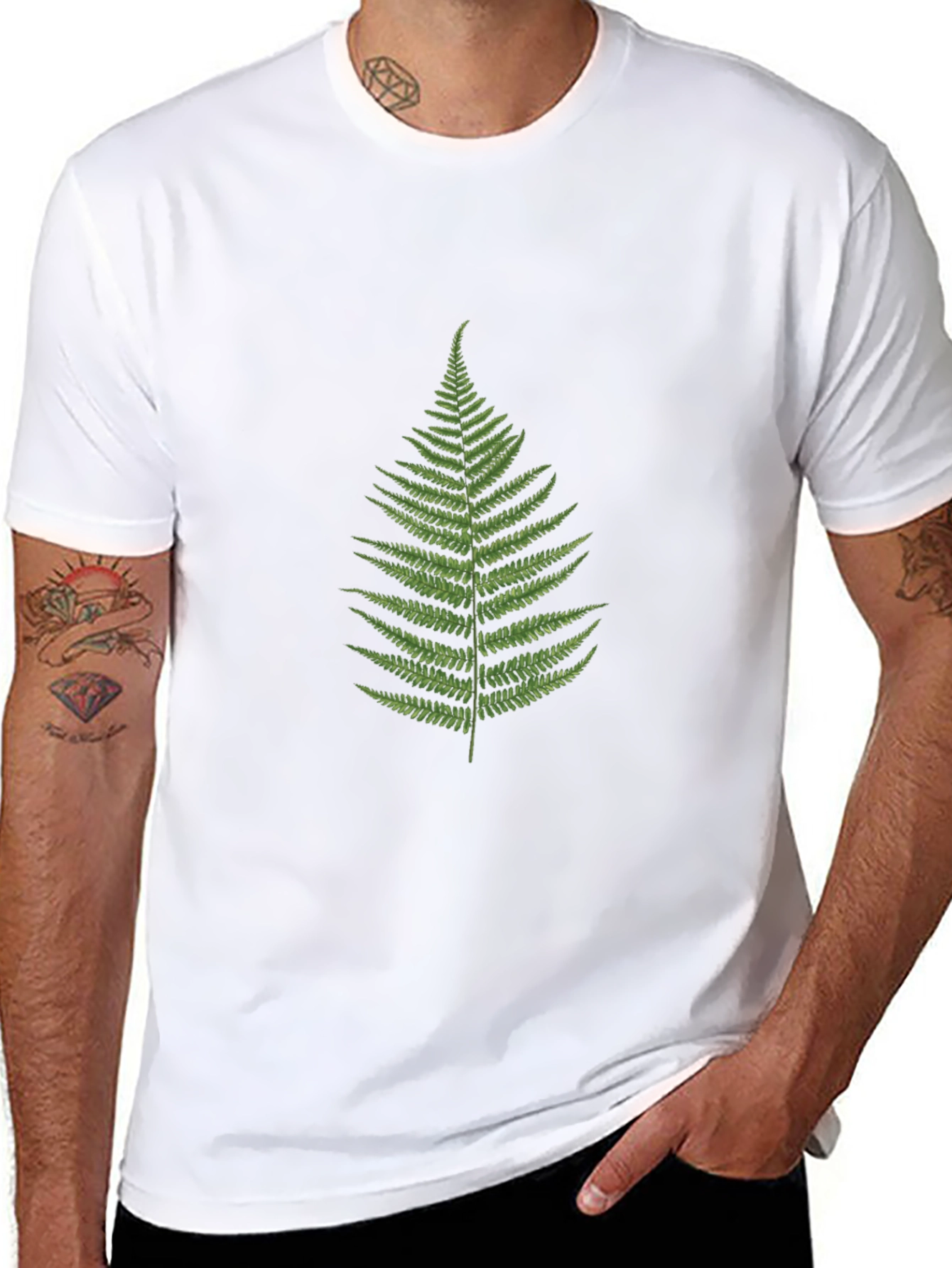 Fern Graphic Black T-Shirt