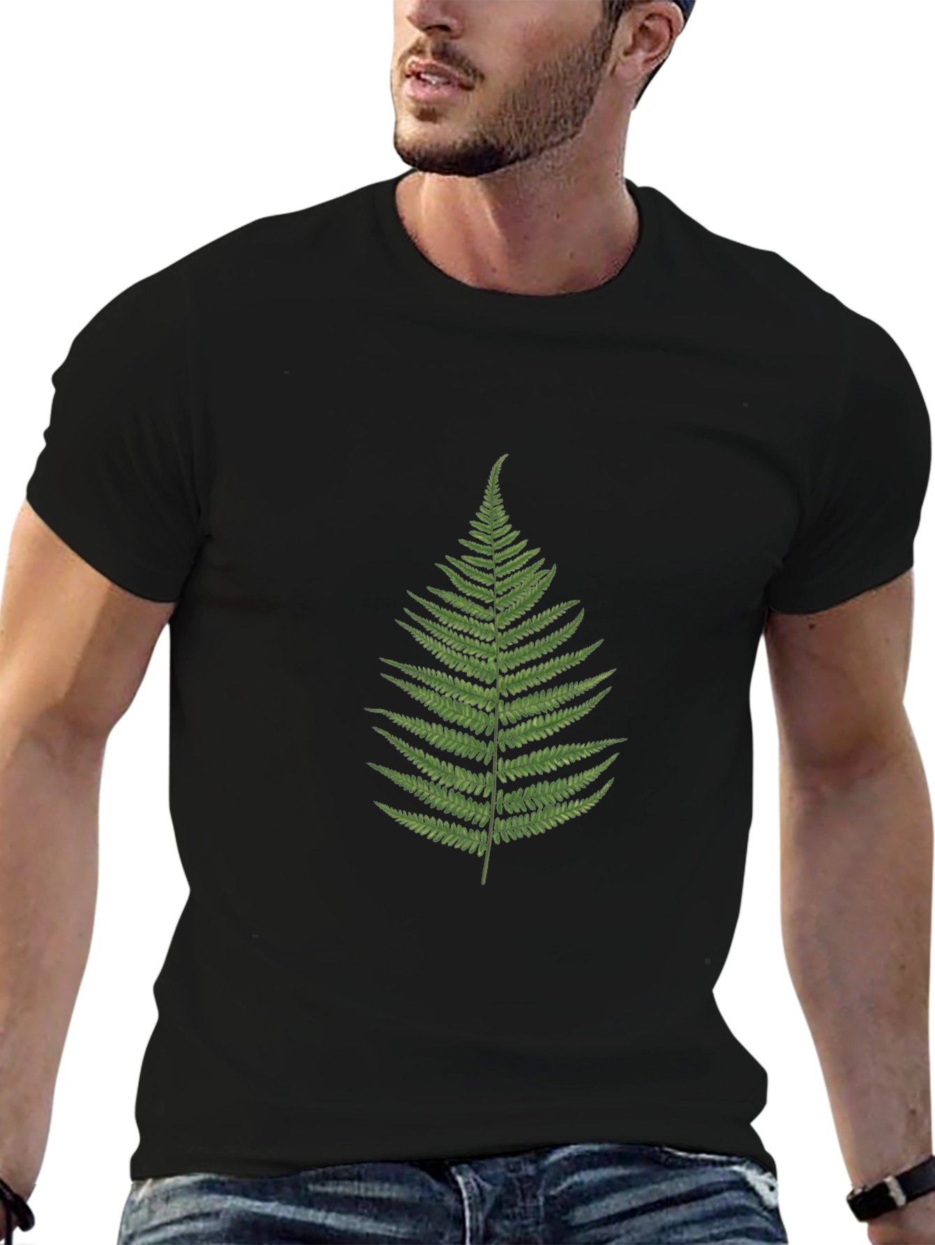 Fern Graphic Black T-Shirt