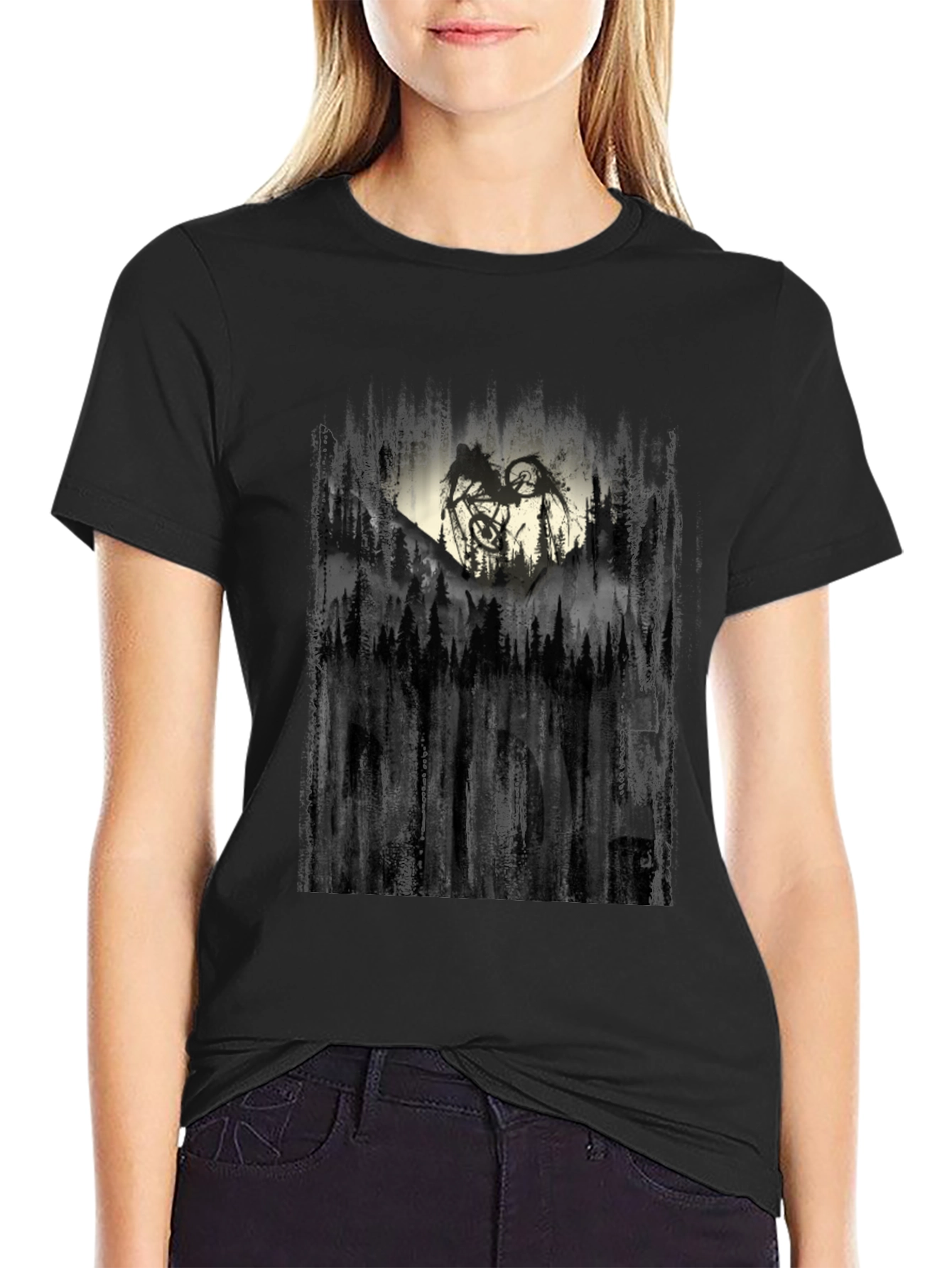 Ride Mountain Bike Graphic Tee - Black