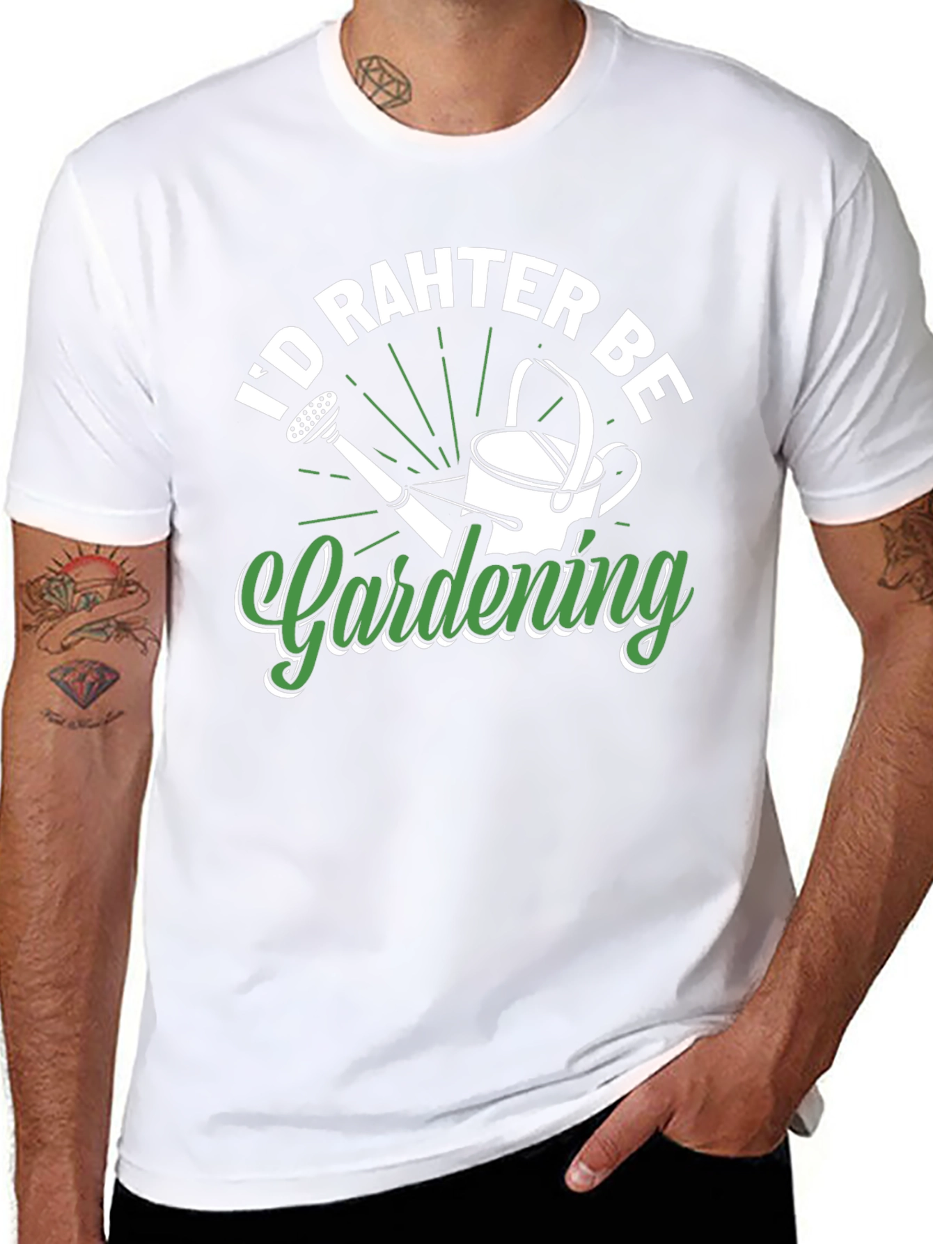 Gardening T-Shirt - Id Rather Be Gardening Tee