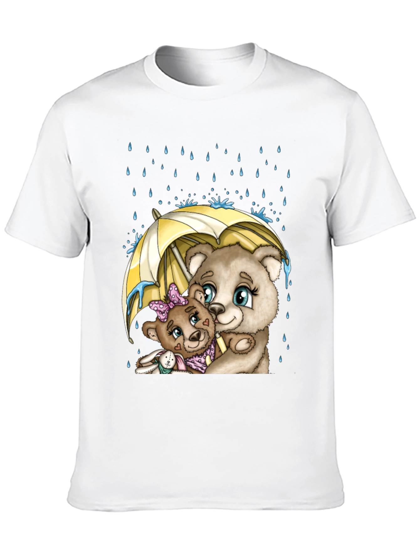 Bear Family Under Umbrella T-Shirt