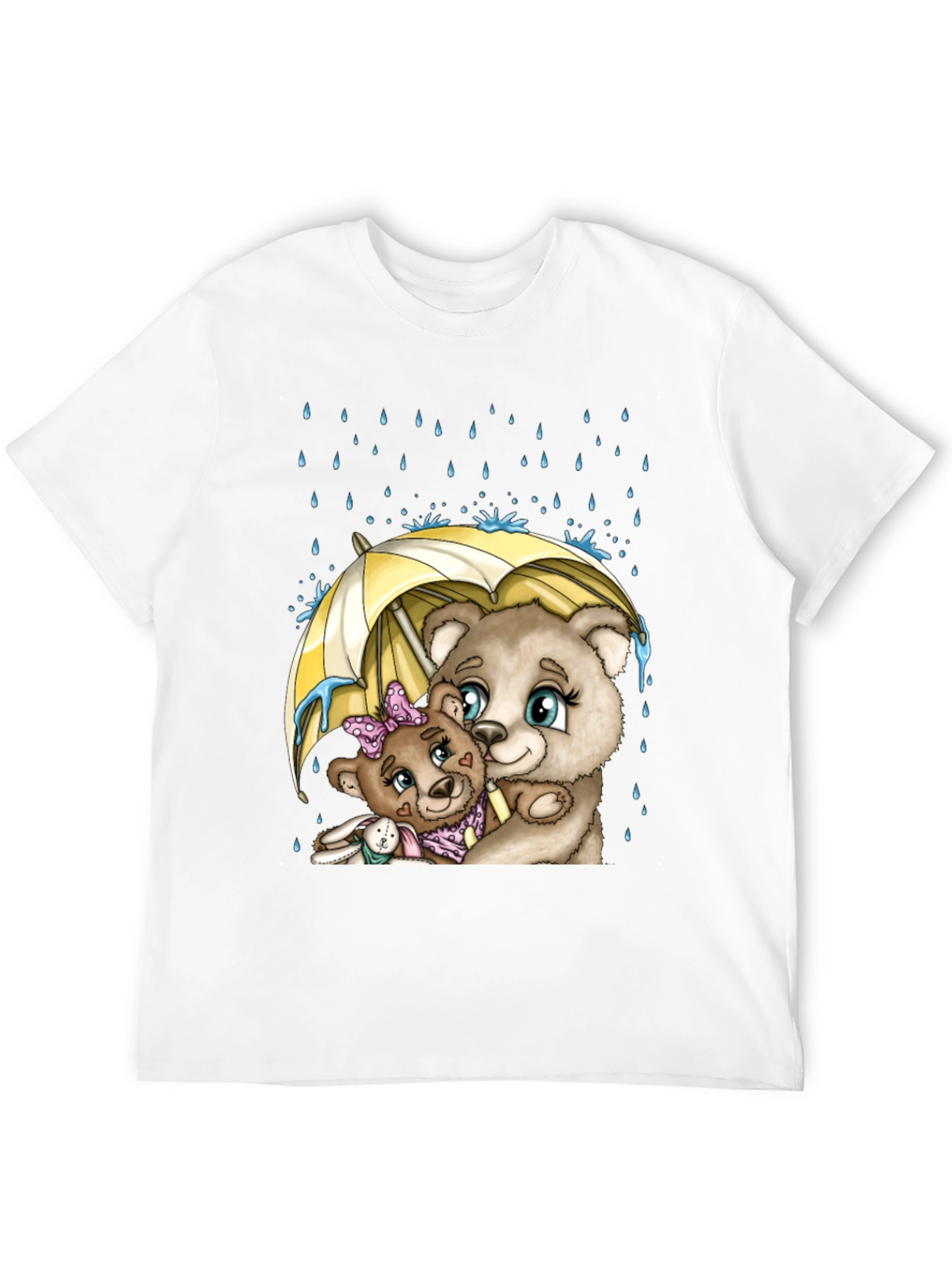 Bear Family Under Umbrella T-Shirt