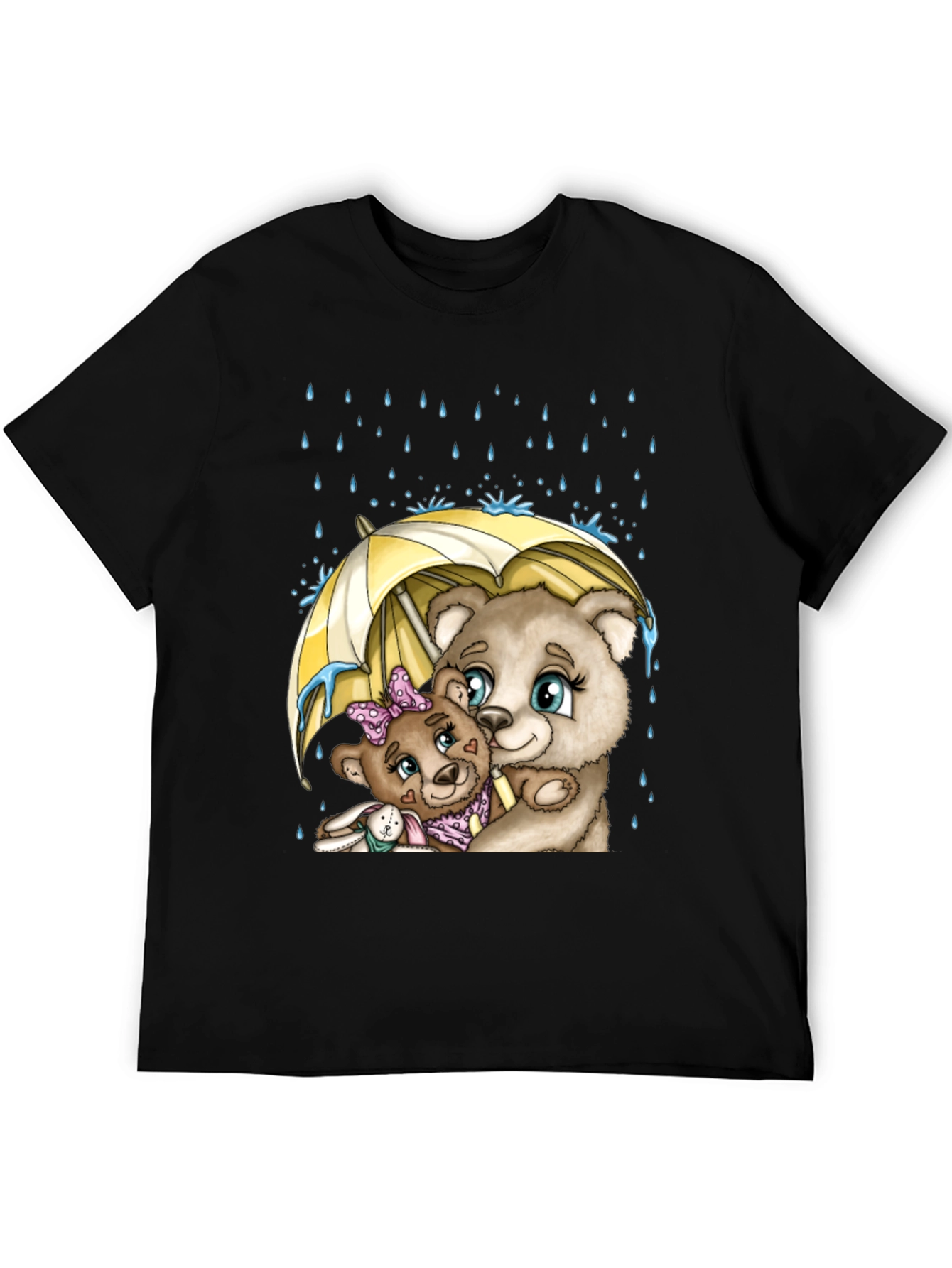 Bear Family Under Umbrella T-Shirt