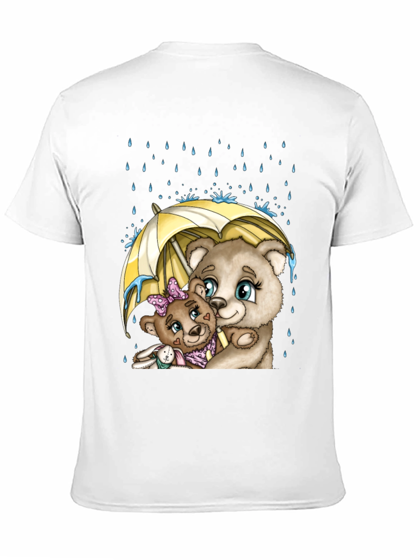 Bear Family Under Umbrella T-Shirt