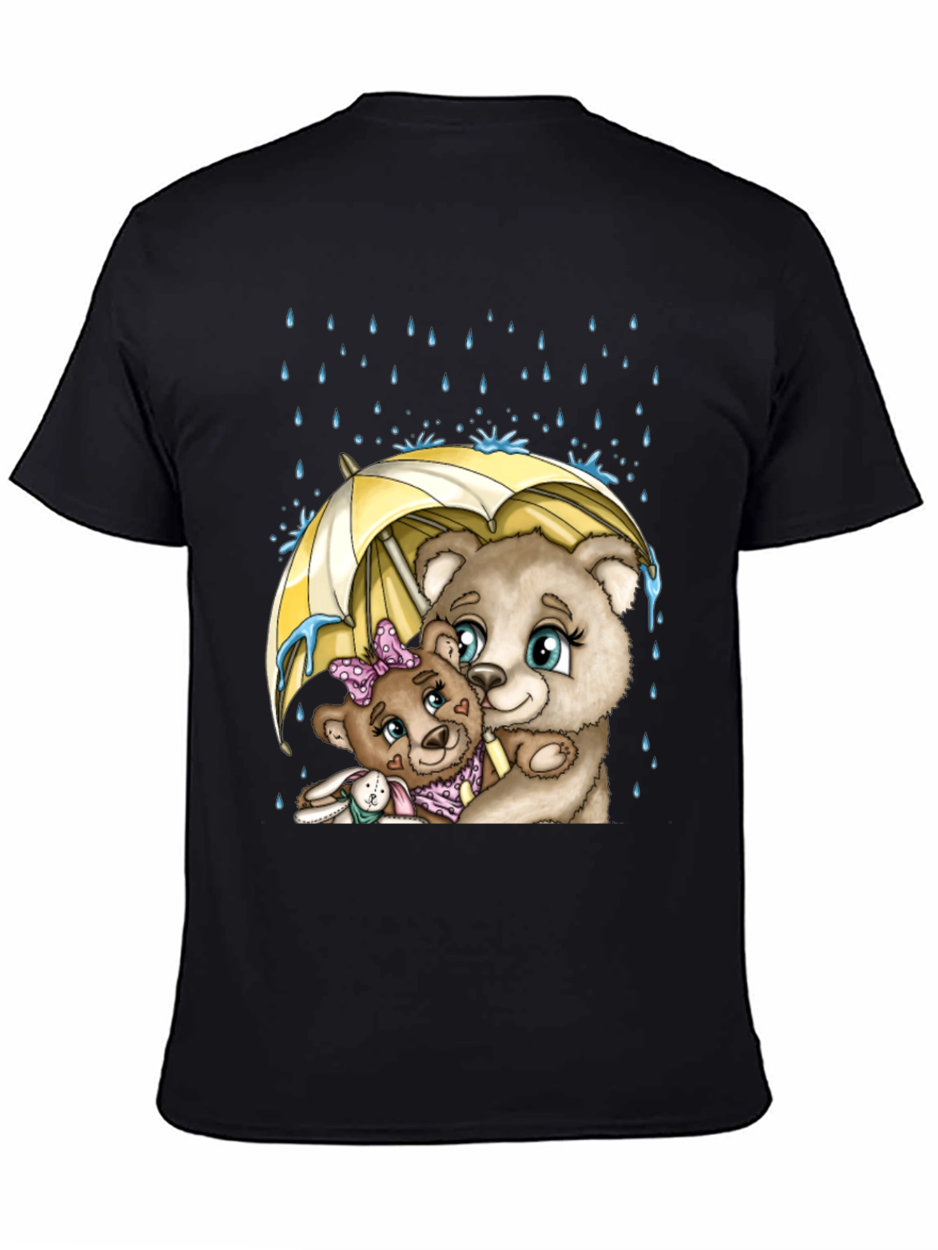 Bear Family Under Umbrella T-Shirt