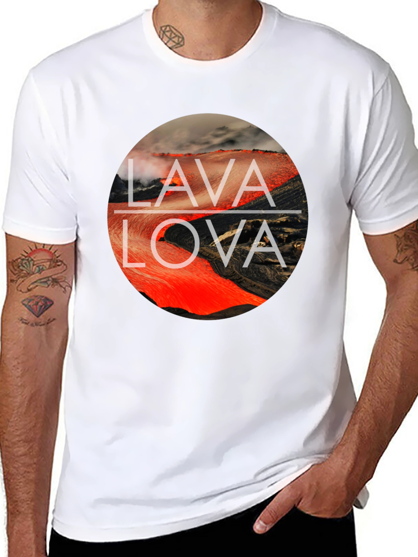 Lava Lova Graphic Tee - Bold Round Print