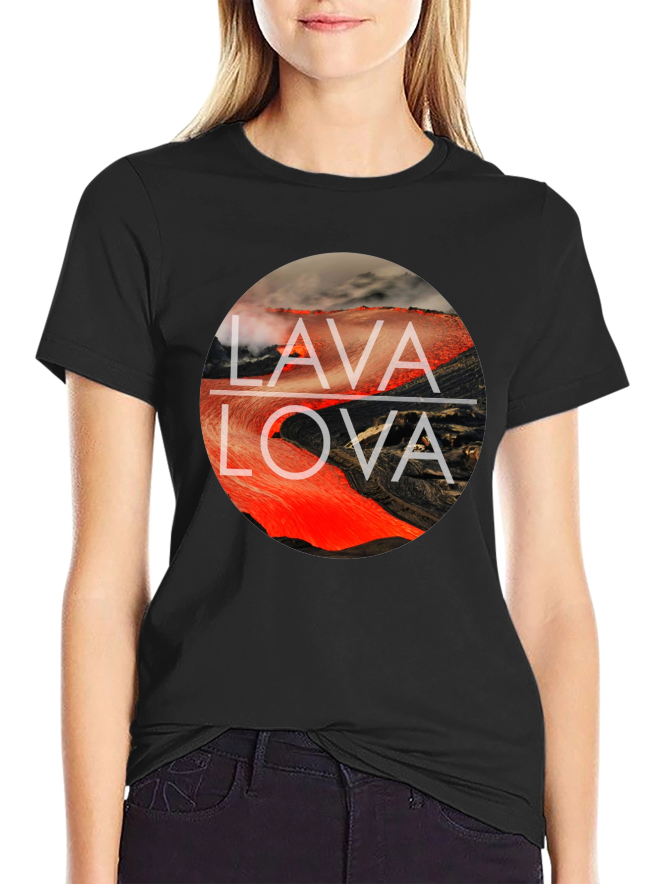 Lava Lova Graphic Tee - Bold Round Print