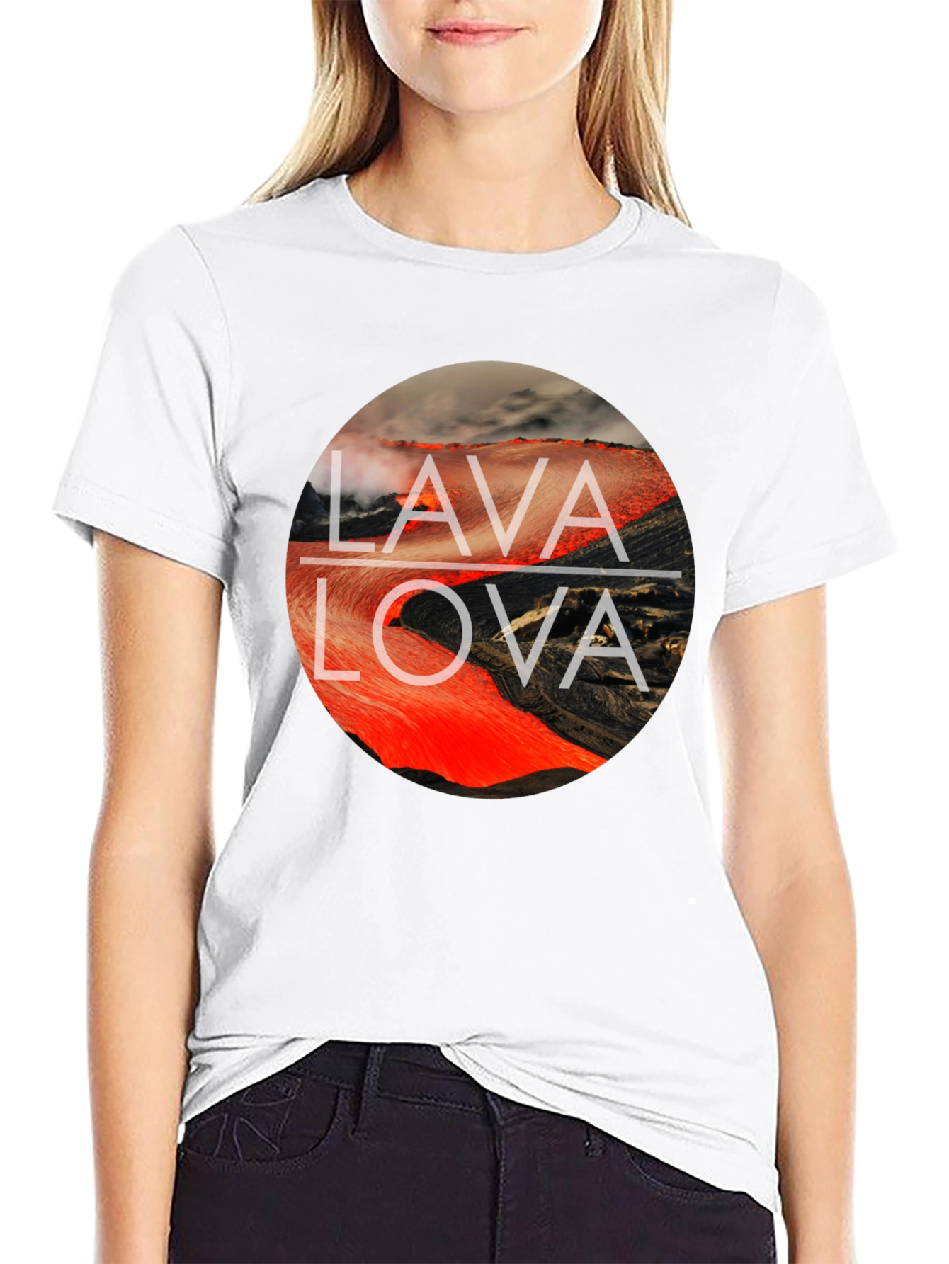Lava Lova Graphic Tee - Bold Round Print