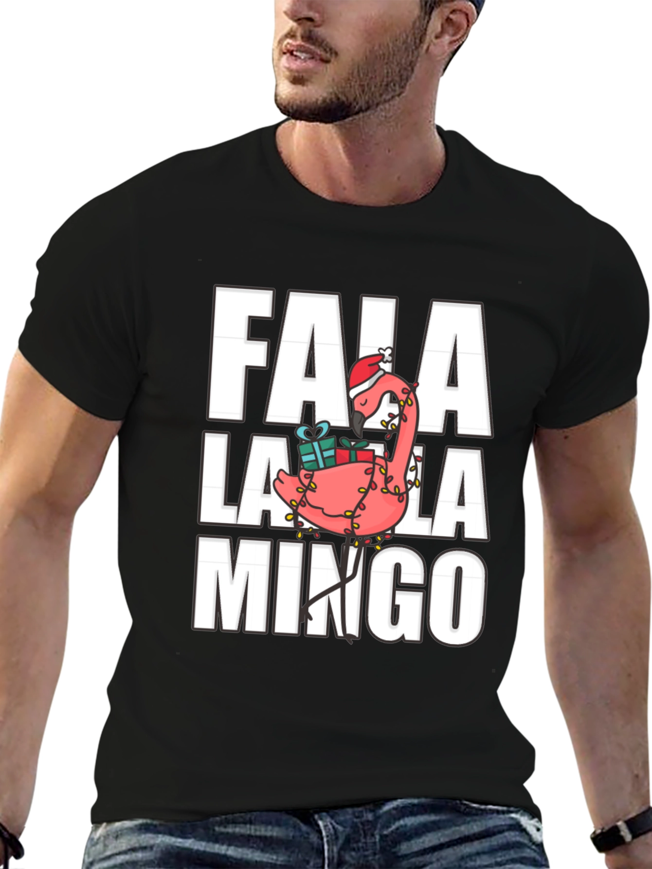 Fa La La Mingo Flamingo Holiday T-Shirt
