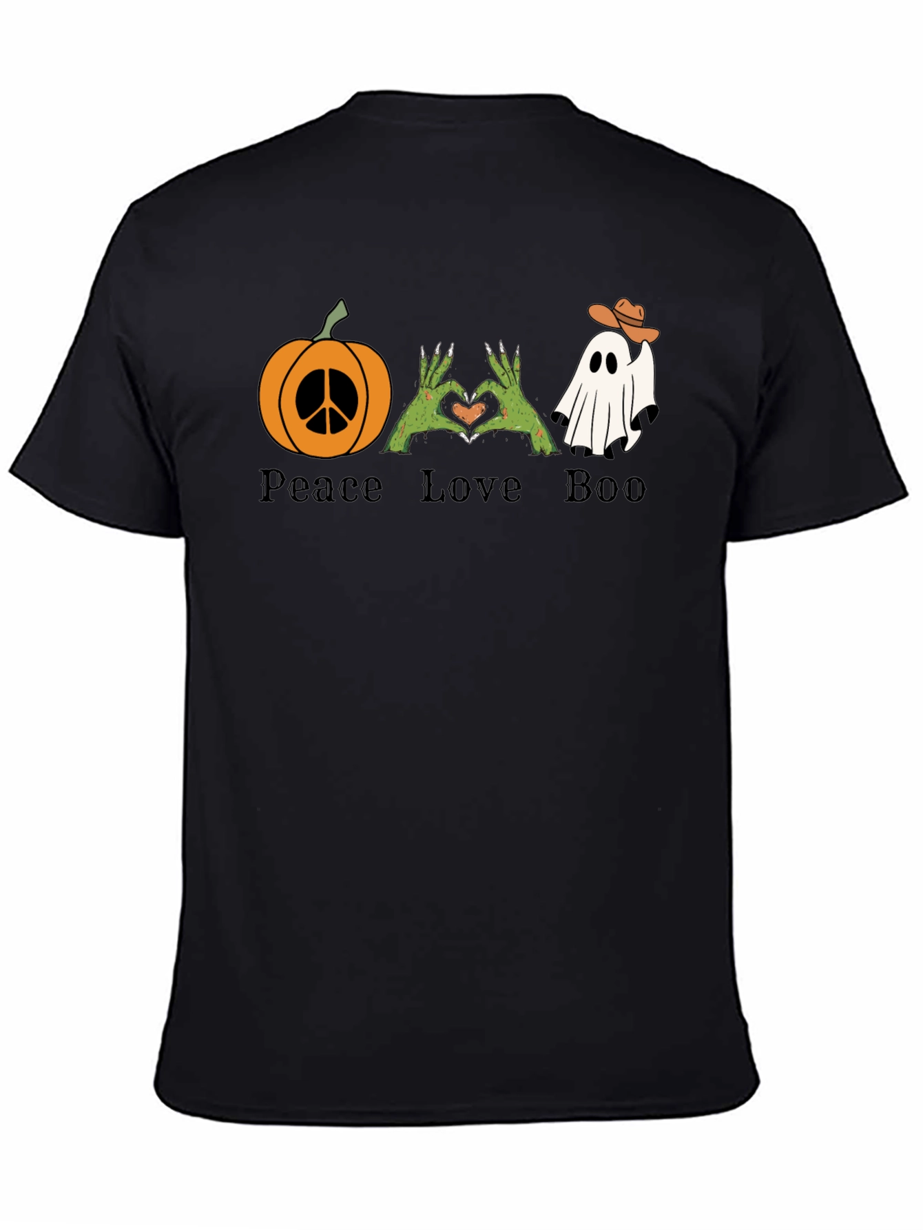 Peace Love Boo Halloween T-Shirt