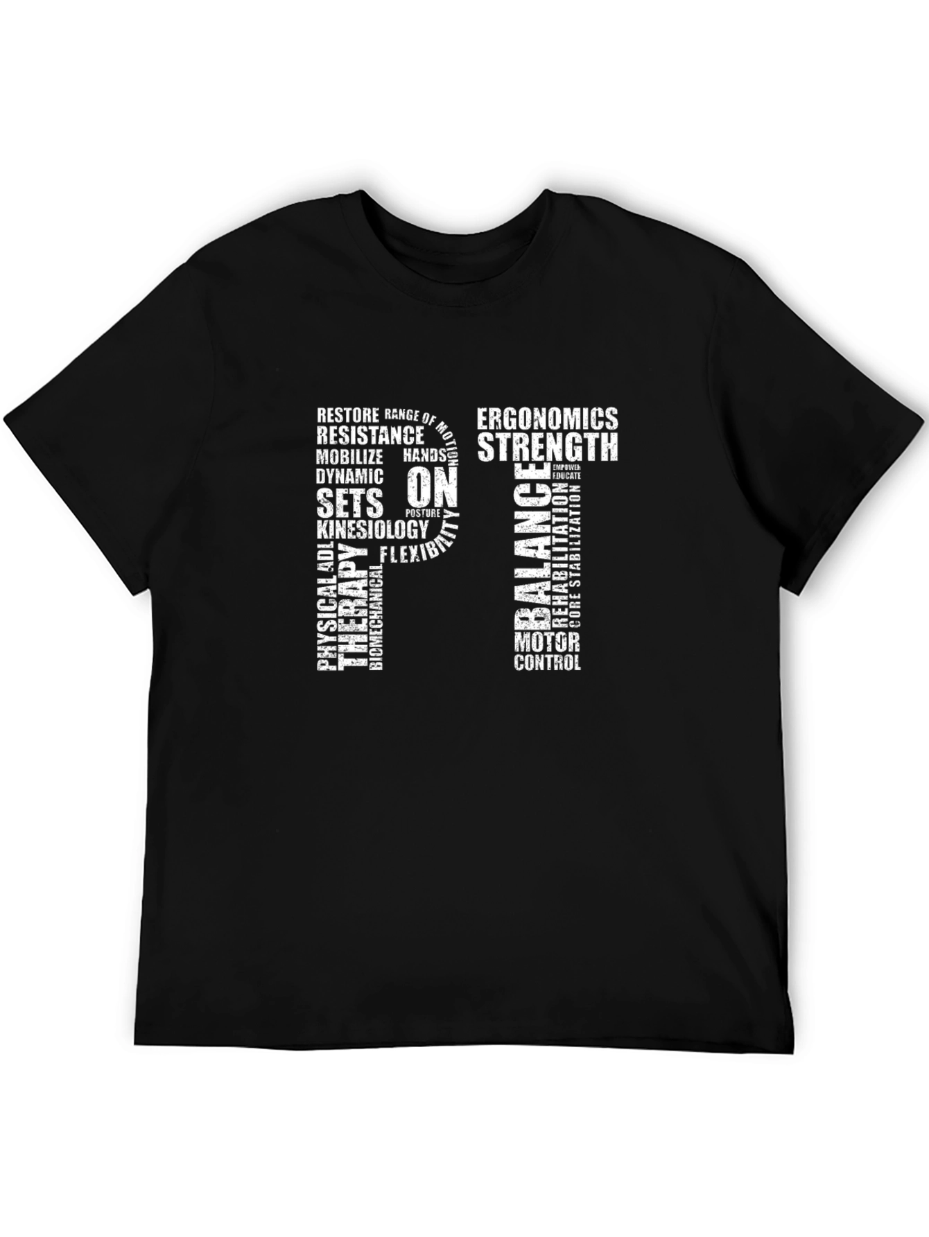 PT Physical Therapy Word Art T-Shirt