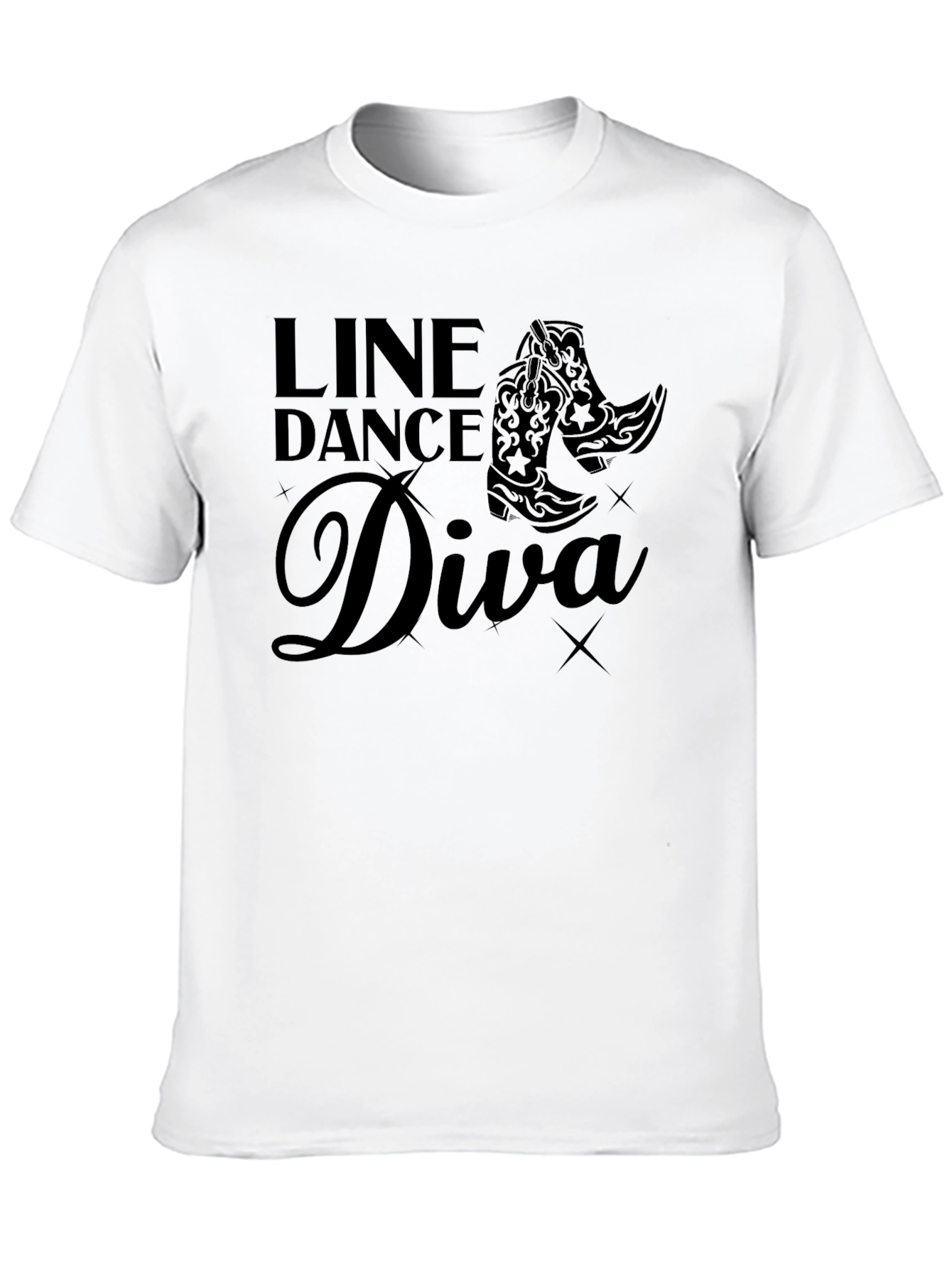 Line Dance Diva T-Shirt - Western Cowboy Boots