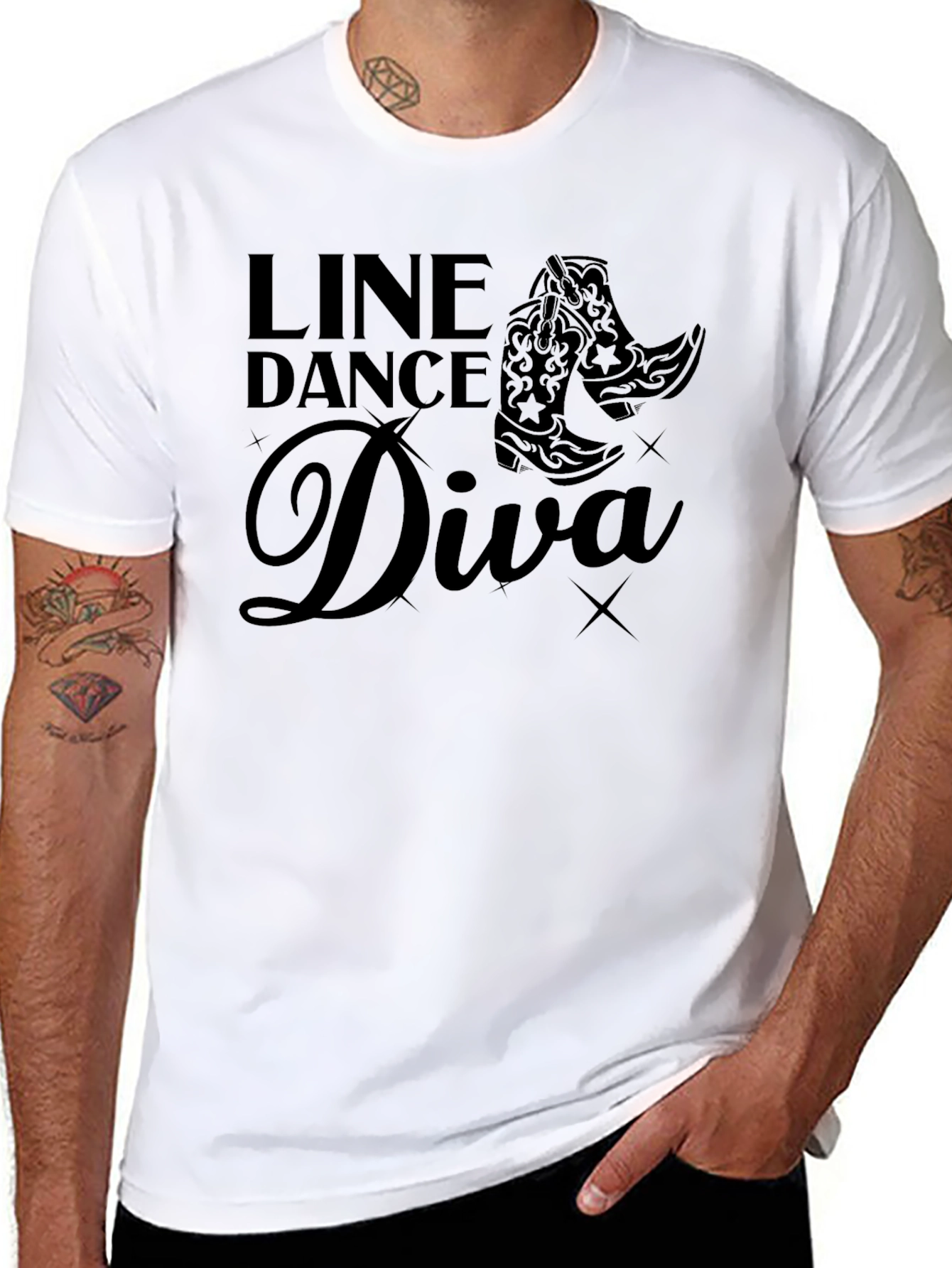 Line Dance Diva T-Shirt - Western Cowboy Boots