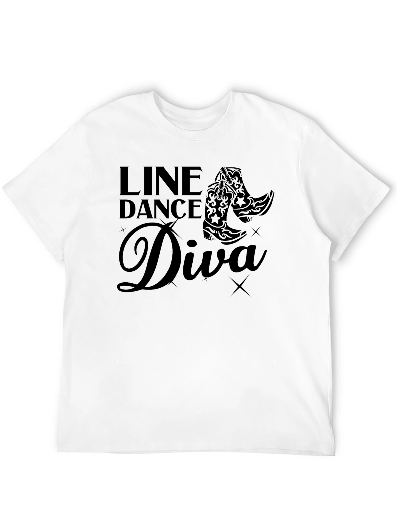 Line Dance Diva T-Shirt - Western Cowboy Boots