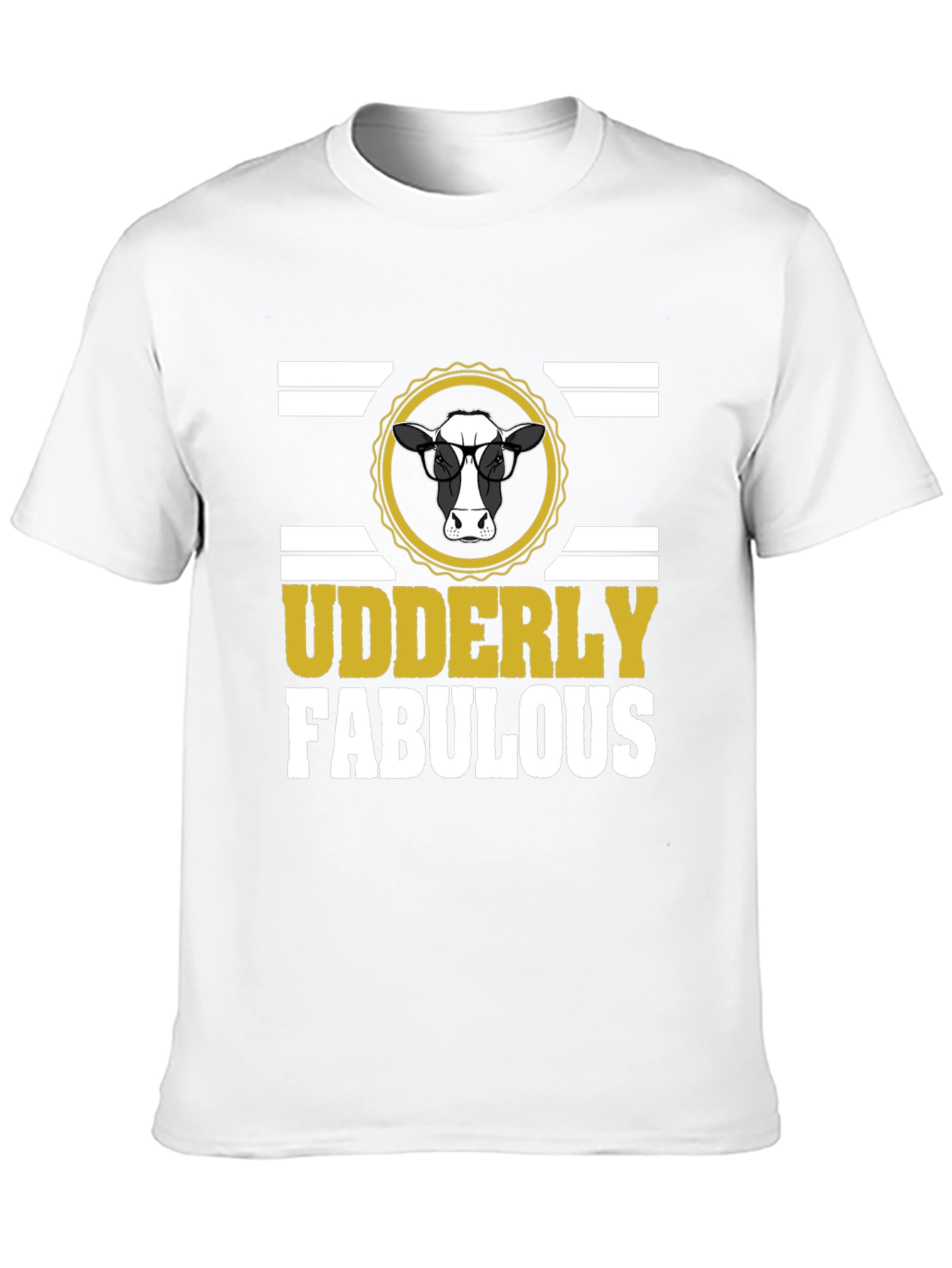 Udderly Fabulous Graphic T-Shirt - Black Cotton Tee